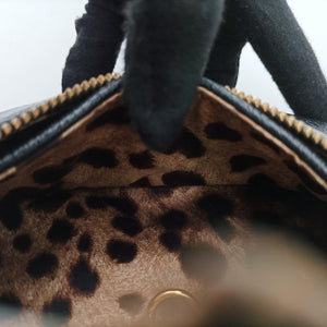 Pre-owned Dolce & Gabbana Bolsa Tiracolo Micol Marrom Black Leather  shoulderbag | stylenewstar