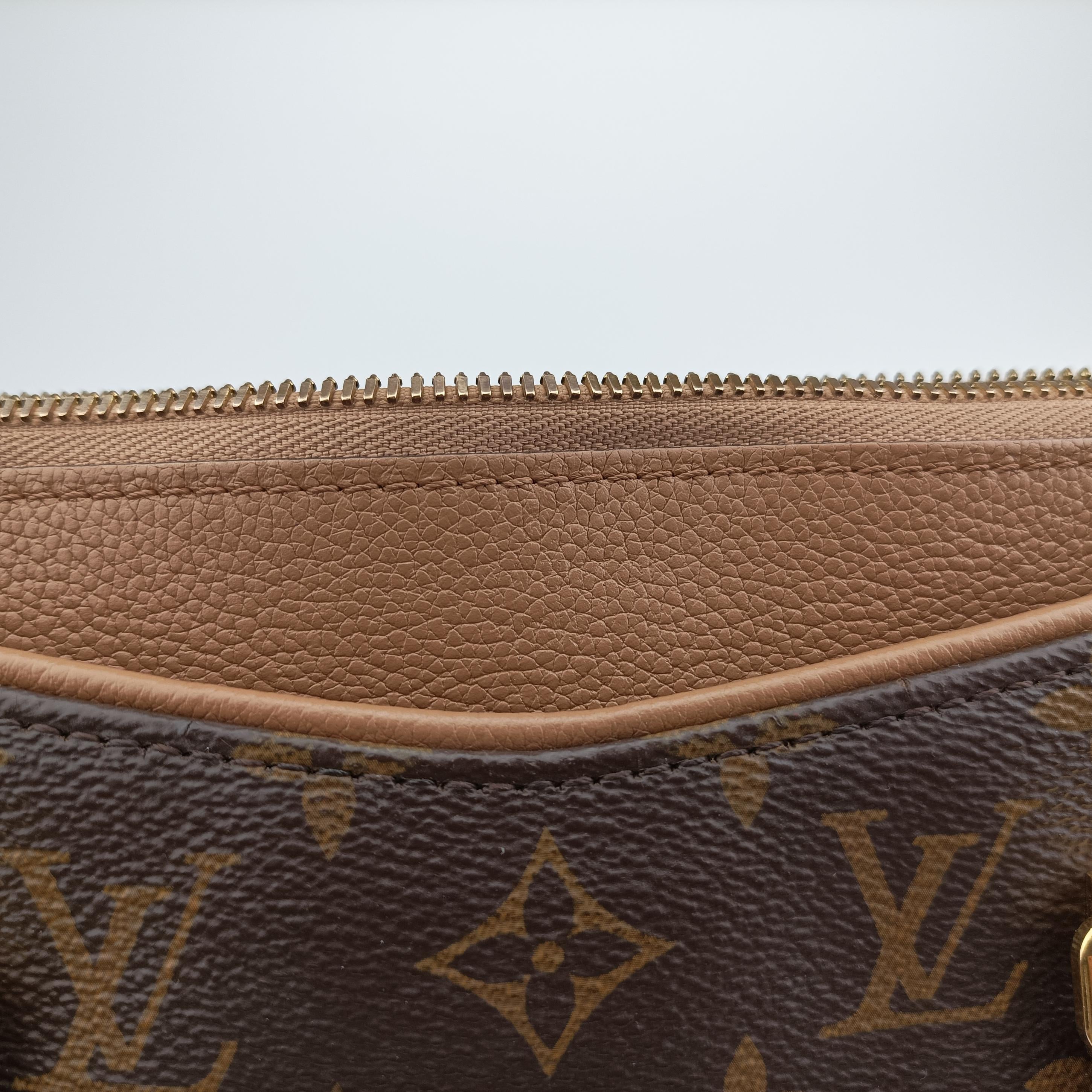 Pre-owned Louis Vuitton PALLAS MARRON×HAVANE Monogram Canvas M40907 shoulderbag | stylenewstar
