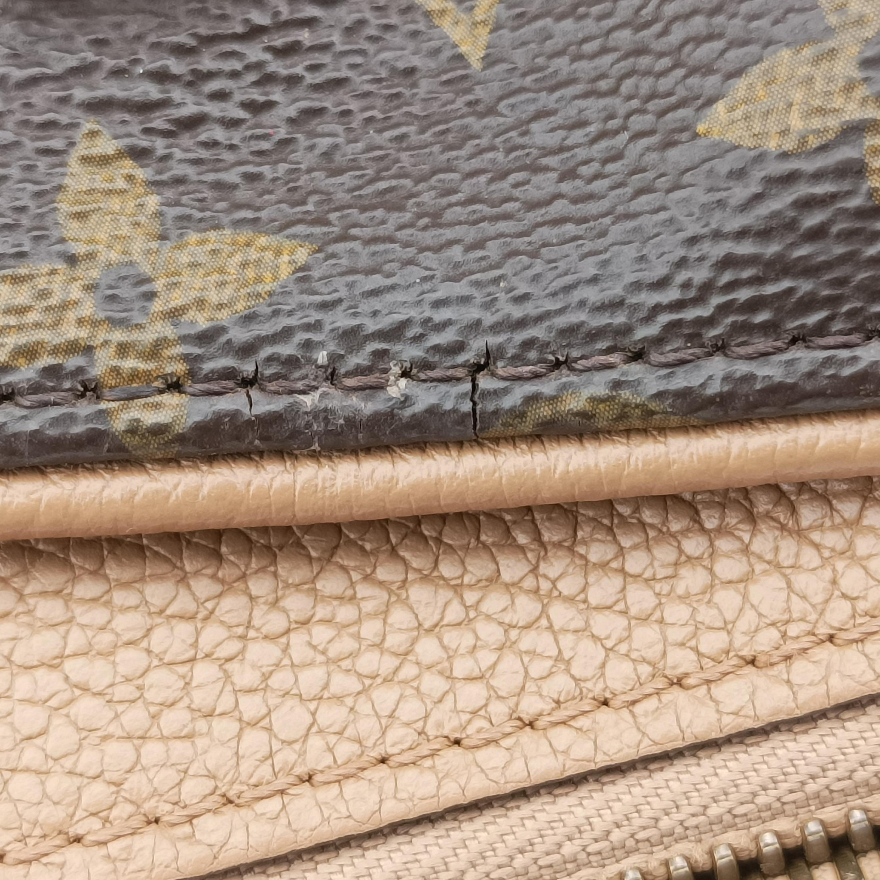 Pre-owned Louis Vuitton PALLAS MARRON×HAVANE Monogram Canvas M40907 shoulderbag | stylenewstar