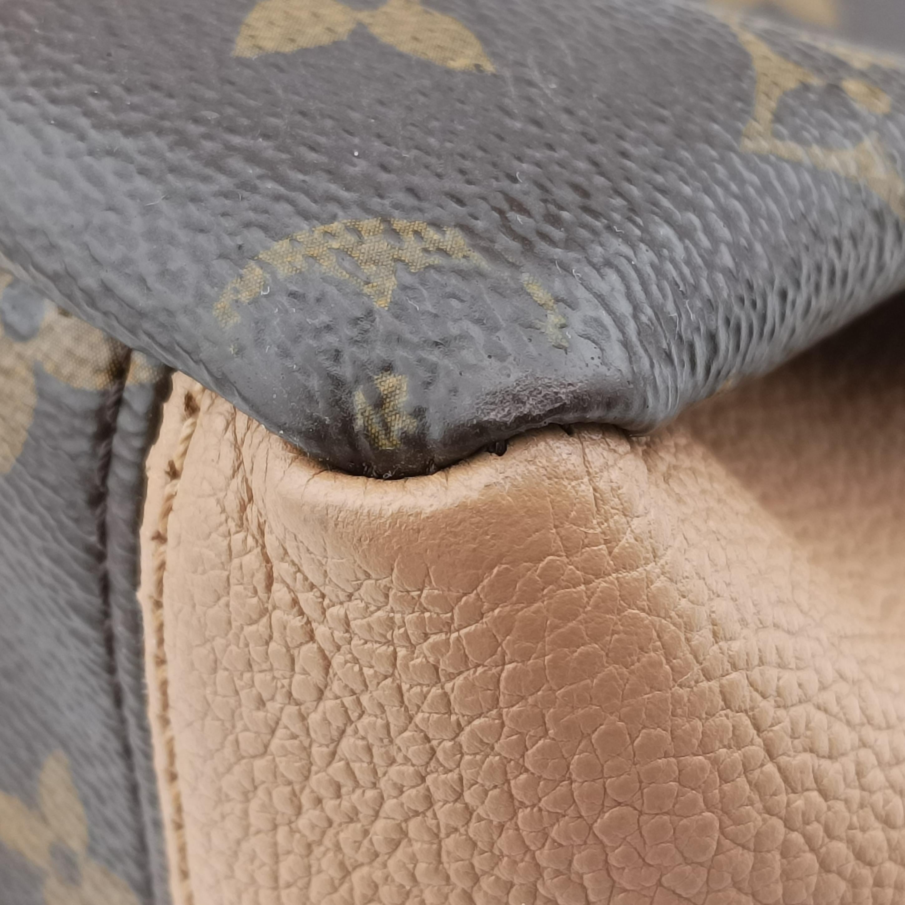 Pre-owned Louis Vuitton PALLAS MARRON×HAVANE Monogram Canvas M40907 shoulderbag | stylenewstar