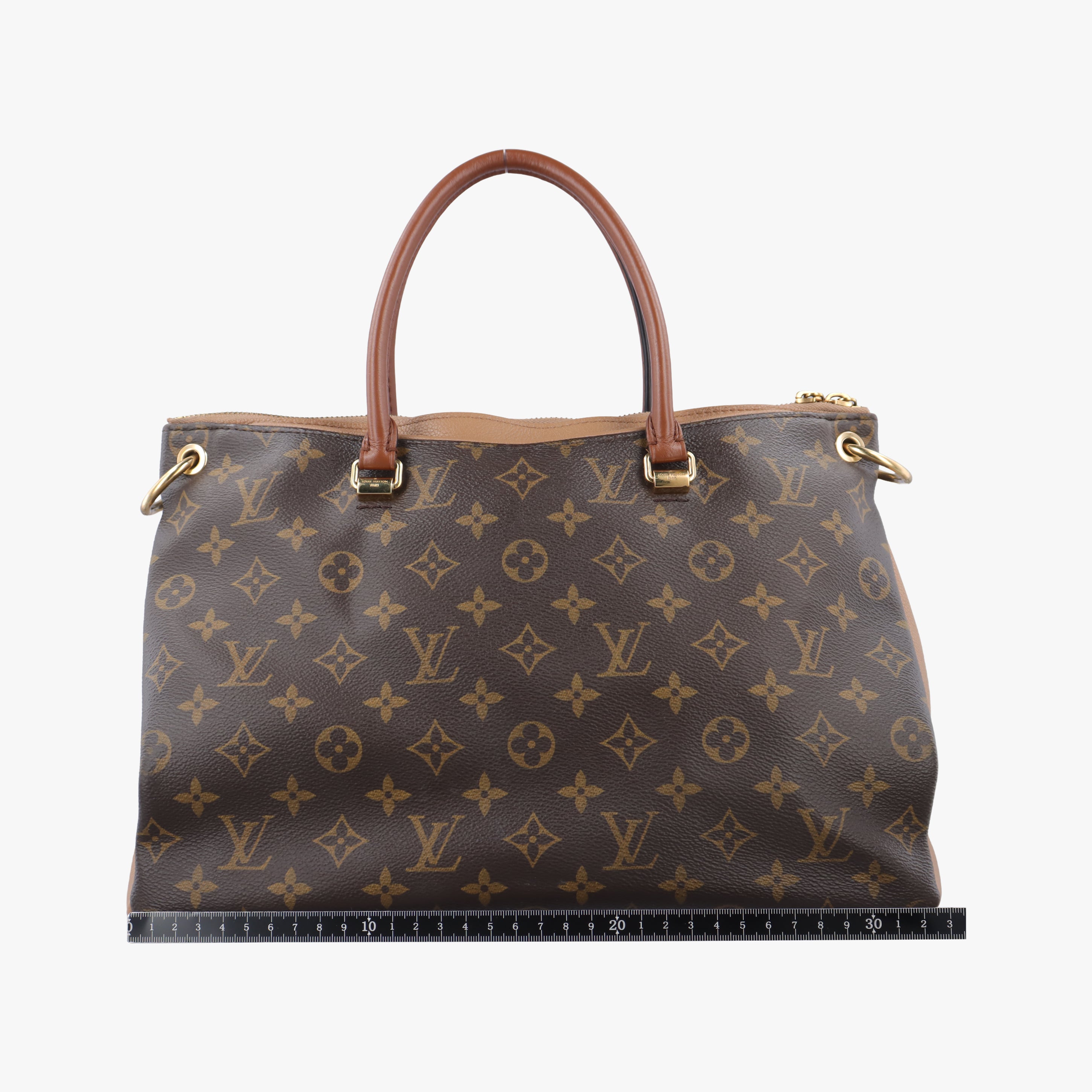 Pre-owned Louis Vuitton PALLAS MARRON×HAVANE Monogram Canvas M40907 shoulderbag | stylenewstar