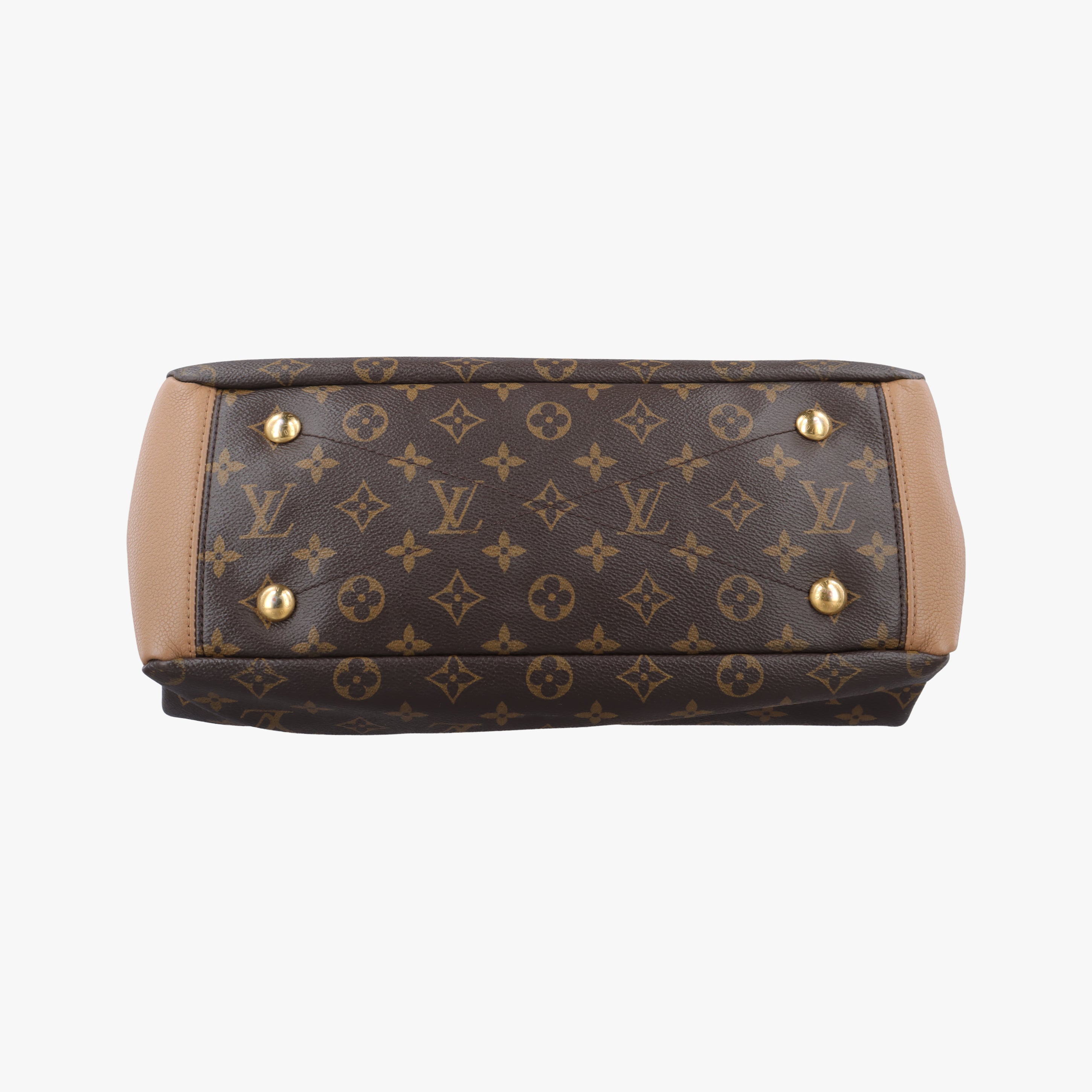 Pre-owned Louis Vuitton PALLAS MARRON×HAVANE Monogram Canvas M40907 shoulderbag | stylenewstar