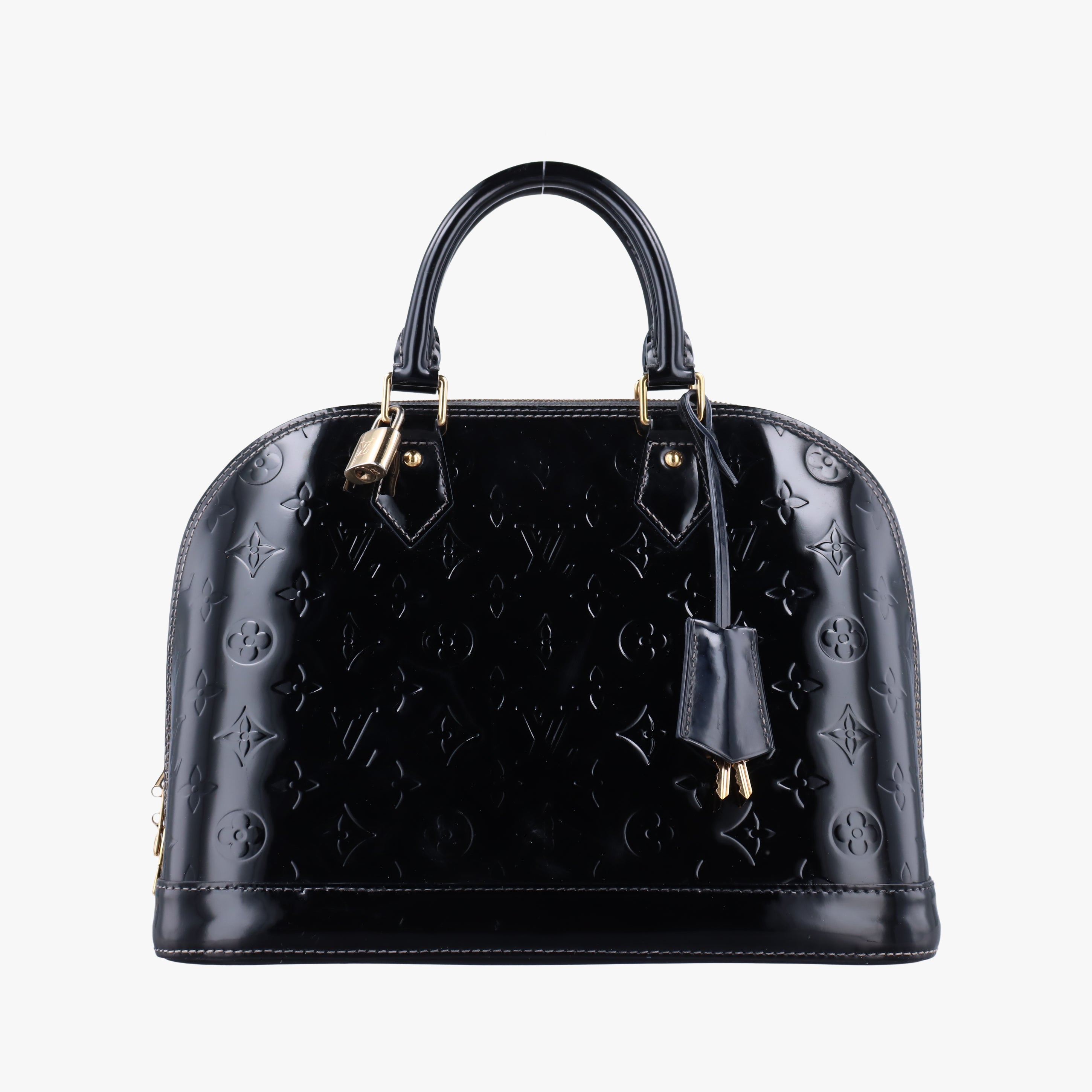 Pre-owned Louis Vuitton Alma　PM AMARANTE Vernis M91611 handbag | stylenewstar