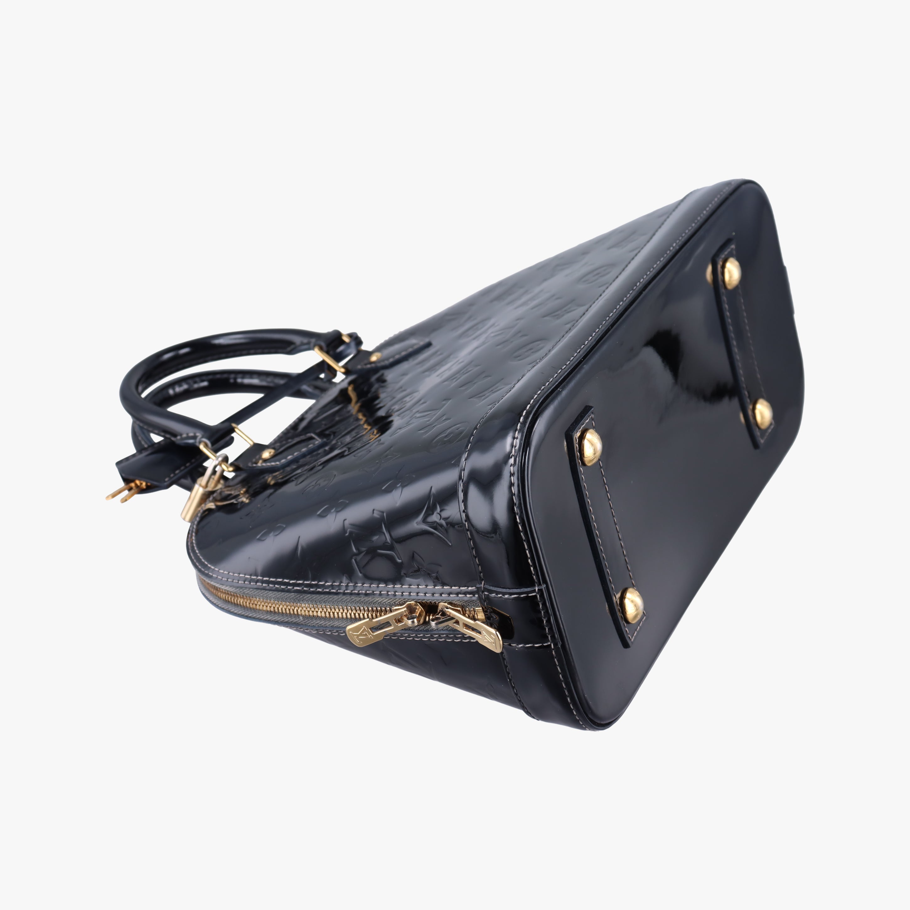 Pre-owned Louis Vuitton Alma　PM AMARANTE Vernis M91611 handbag | stylenewstar