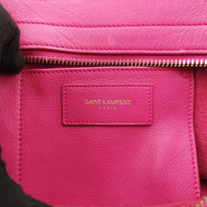 Pre-owned Yves Saint Laurent Y Ligne Petit Cabas Pink Leather 311210 shoulderbag | stylenewstar