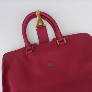 Pre-owned Yves Saint Laurent Y Ligne Petit Cabas Pink Leather 311210 shoulderbag | stylenewstar