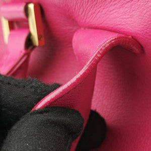 Pre-owned Yves Saint Laurent Y Ligne Petit Cabas Pink Leather 311210 shoulderbag | stylenewstar