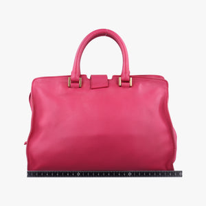 Pre-owned Yves Saint Laurent Y Ligne Petit Cabas Pink Leather 311210 shoulderbag | stylenewstar