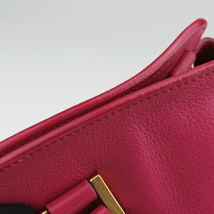 Pre-owned Yves Saint Laurent Y Ligne Petit Cabas Pink Leather 311210 shoulderbag | stylenewstar