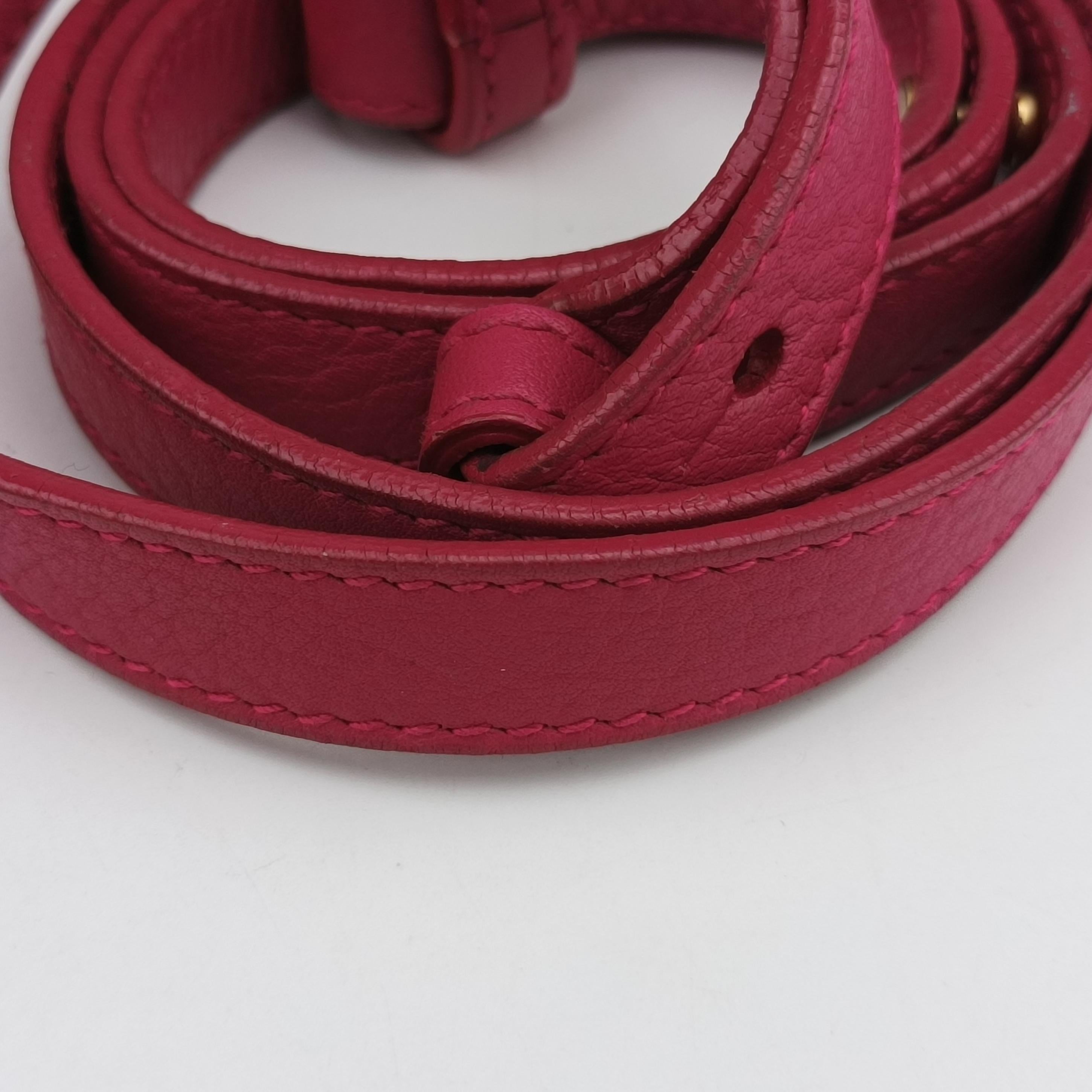 Pre-owned Yves Saint Laurent Y Ligne Petit Cabas Pink Leather 311210 shoulderbag | stylenewstar