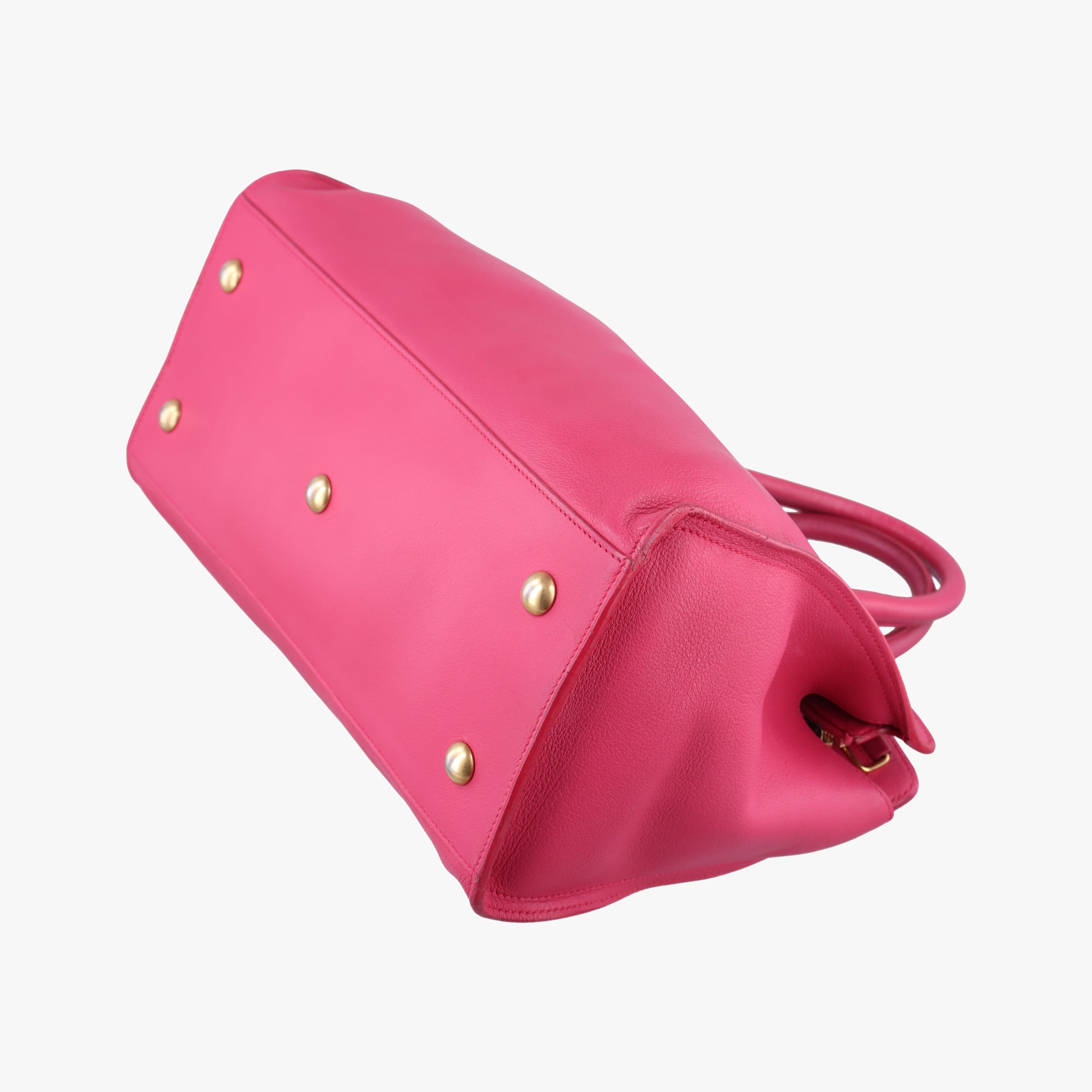 Pre-owned Yves Saint Laurent Y Ligne Petit Cabas Pink Leather 311210 shoulderbag | stylenewstar