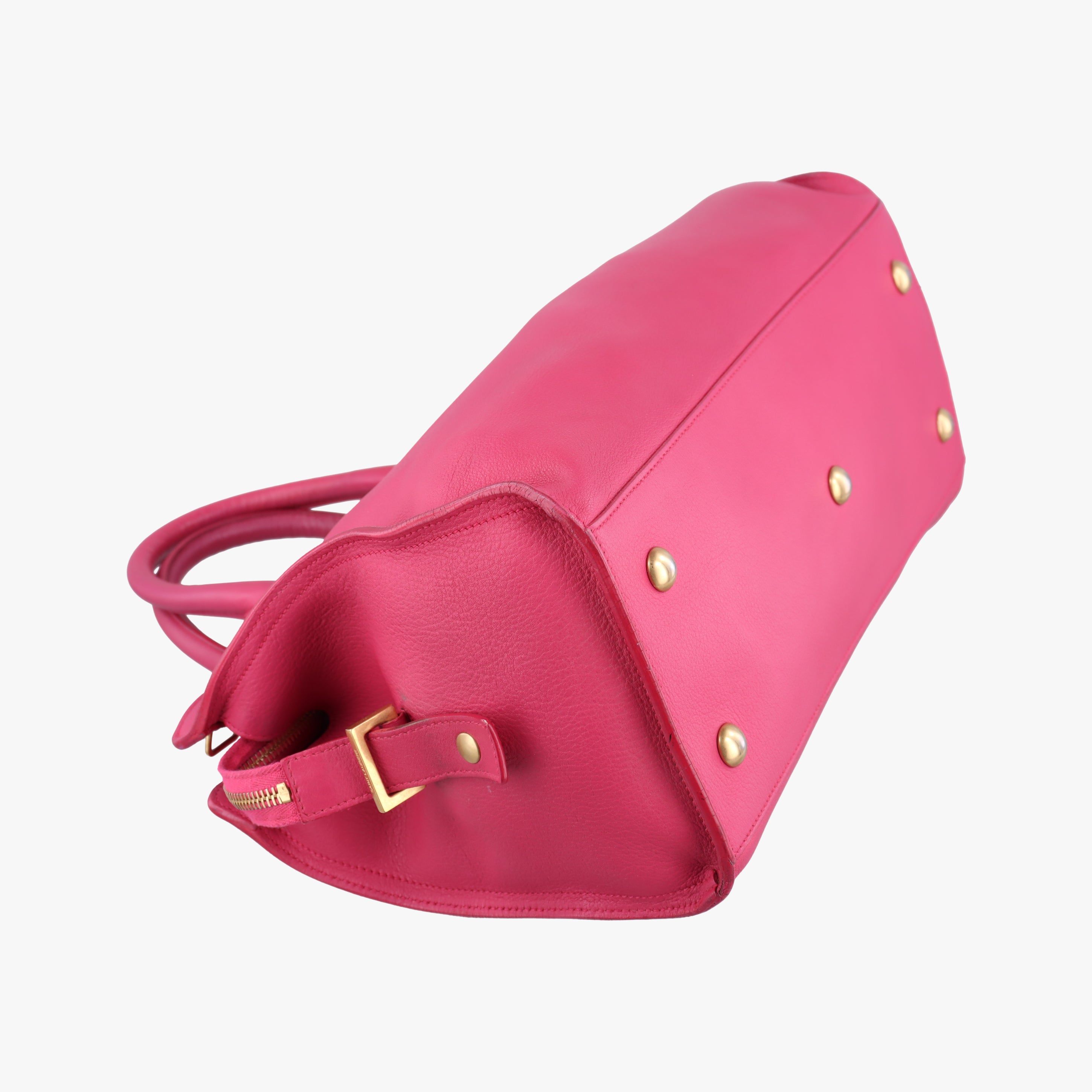 Pre-owned Yves Saint Laurent Y Ligne Petit Cabas Pink Leather 311210 shoulderbag | stylenewstar