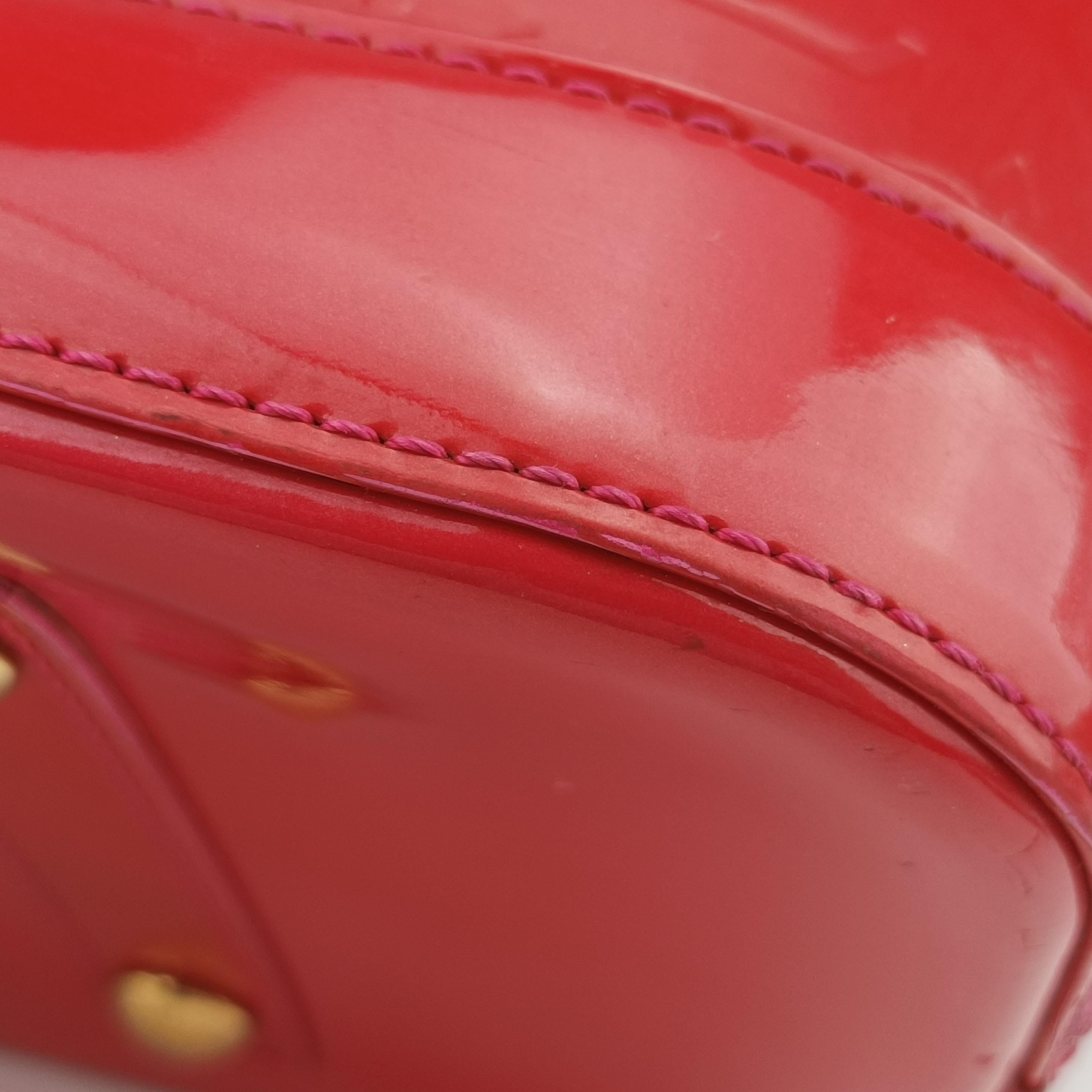 Pre-owned Louis Vuitton Alma GM Rose Pop Vernis M93625 handbag | stylenewstar