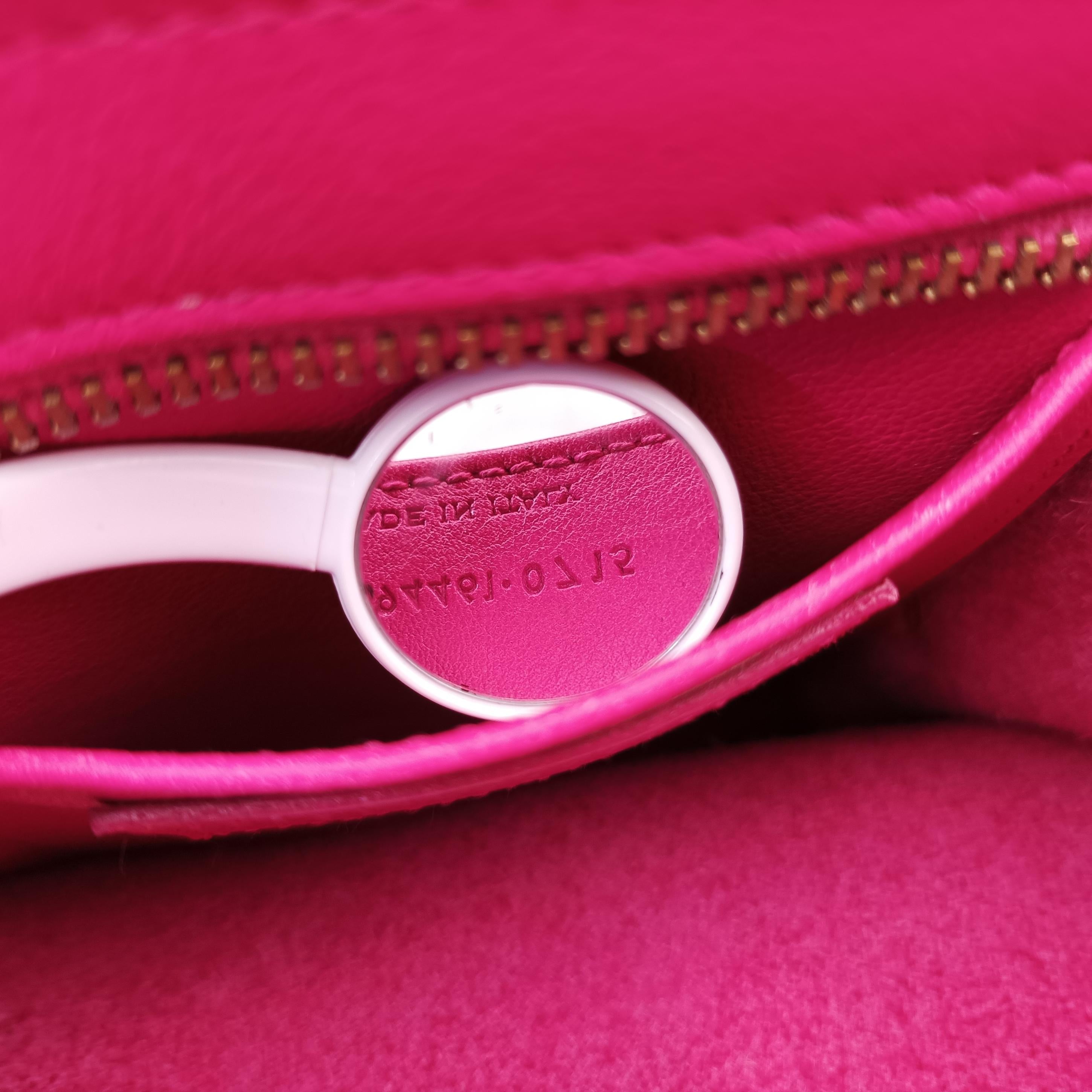 Pre-owned Yves Saint Laurent BABY CABAS Pink Leather 394461 shoulderbag | stylenewstar