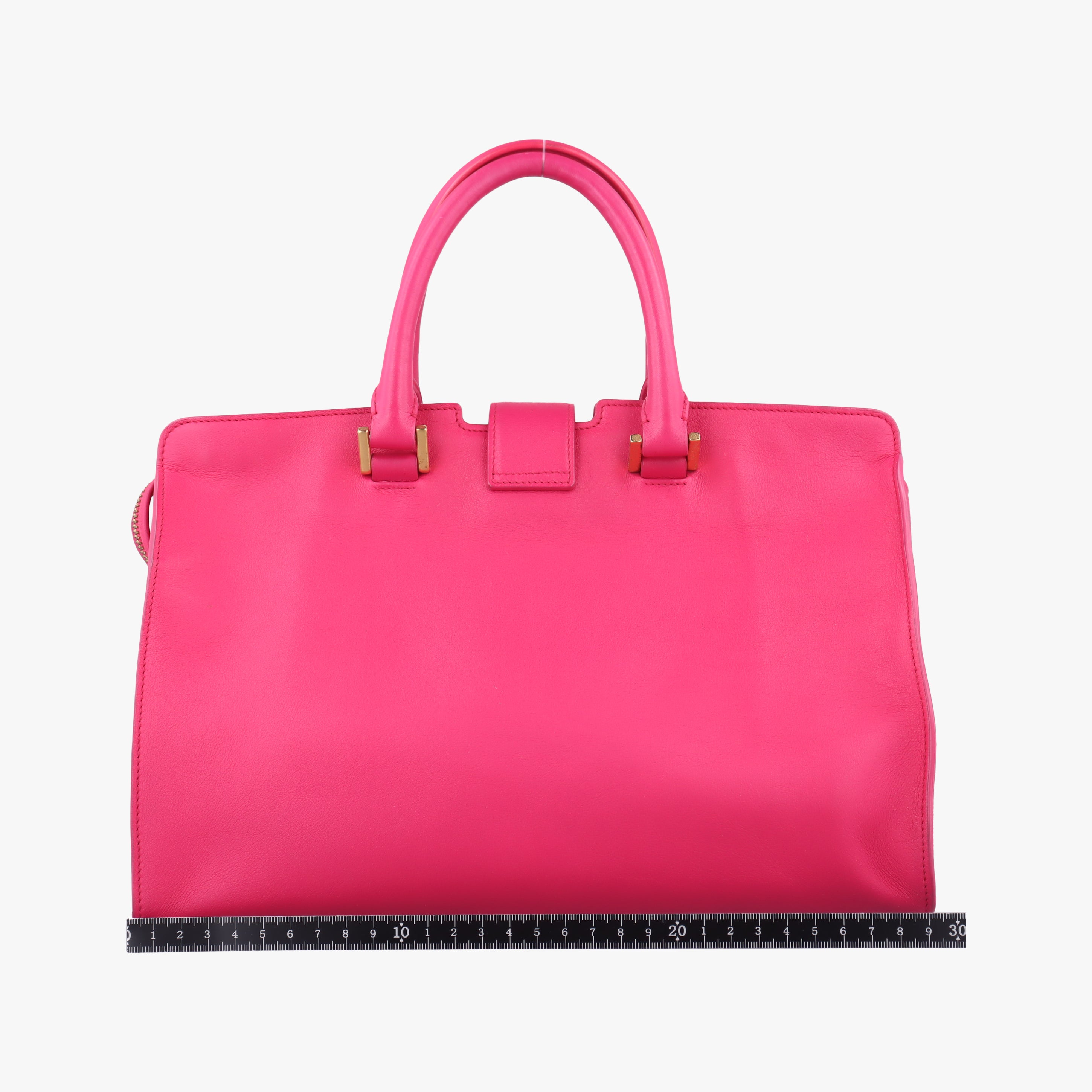 Pre-owned Yves Saint Laurent BABY CABAS Pink Leather 394461 shoulderbag | stylenewstar