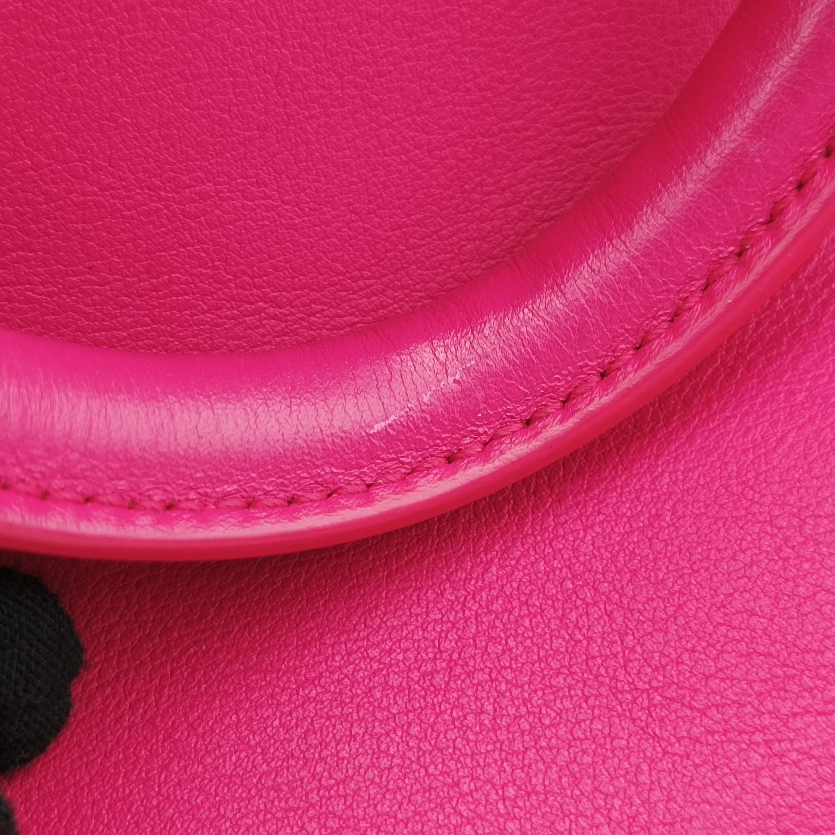 Pre-owned Yves Saint Laurent BABY CABAS Pink Leather 394461 shoulderbag | stylenewstar