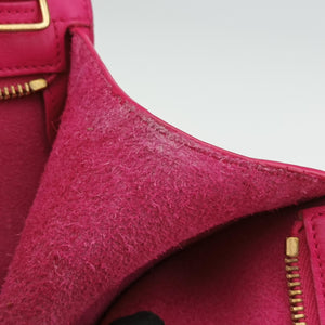 Pre-owned Yves Saint Laurent BABY CABAS Pink Leather 394461 shoulderbag | stylenewstar