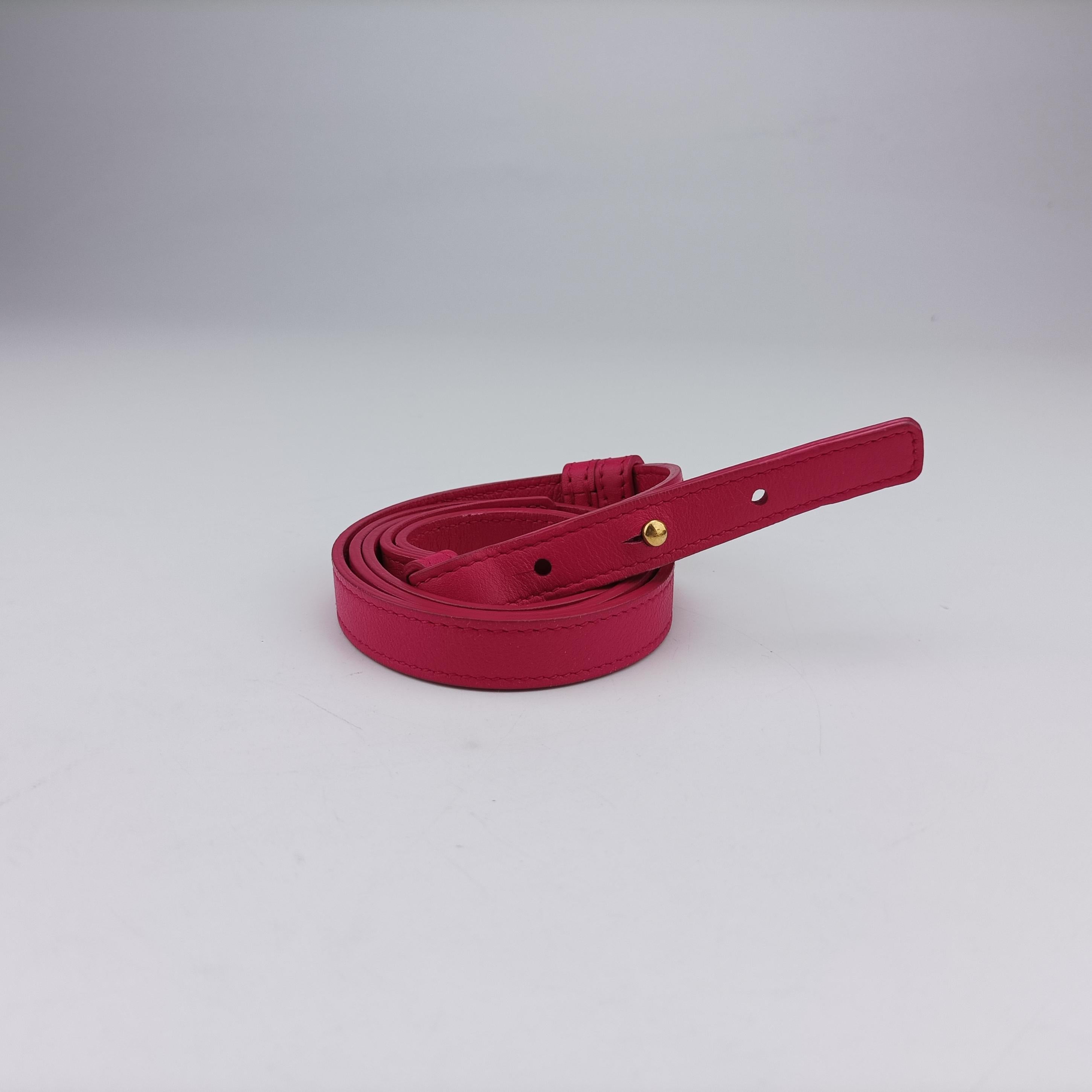 Pre-owned Yves Saint Laurent BABY CABAS Pink Leather 394461 shoulderbag | stylenewstar