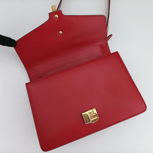 Secondhand Gucci Sylvie Red×navy Leather 421882 shoulderbag | stylenewstar