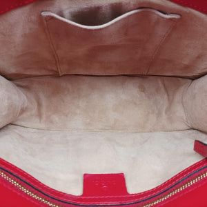 Secondhand Gucci Sylvie Red×navy Leather 421882 shoulderbag | stylenewstar