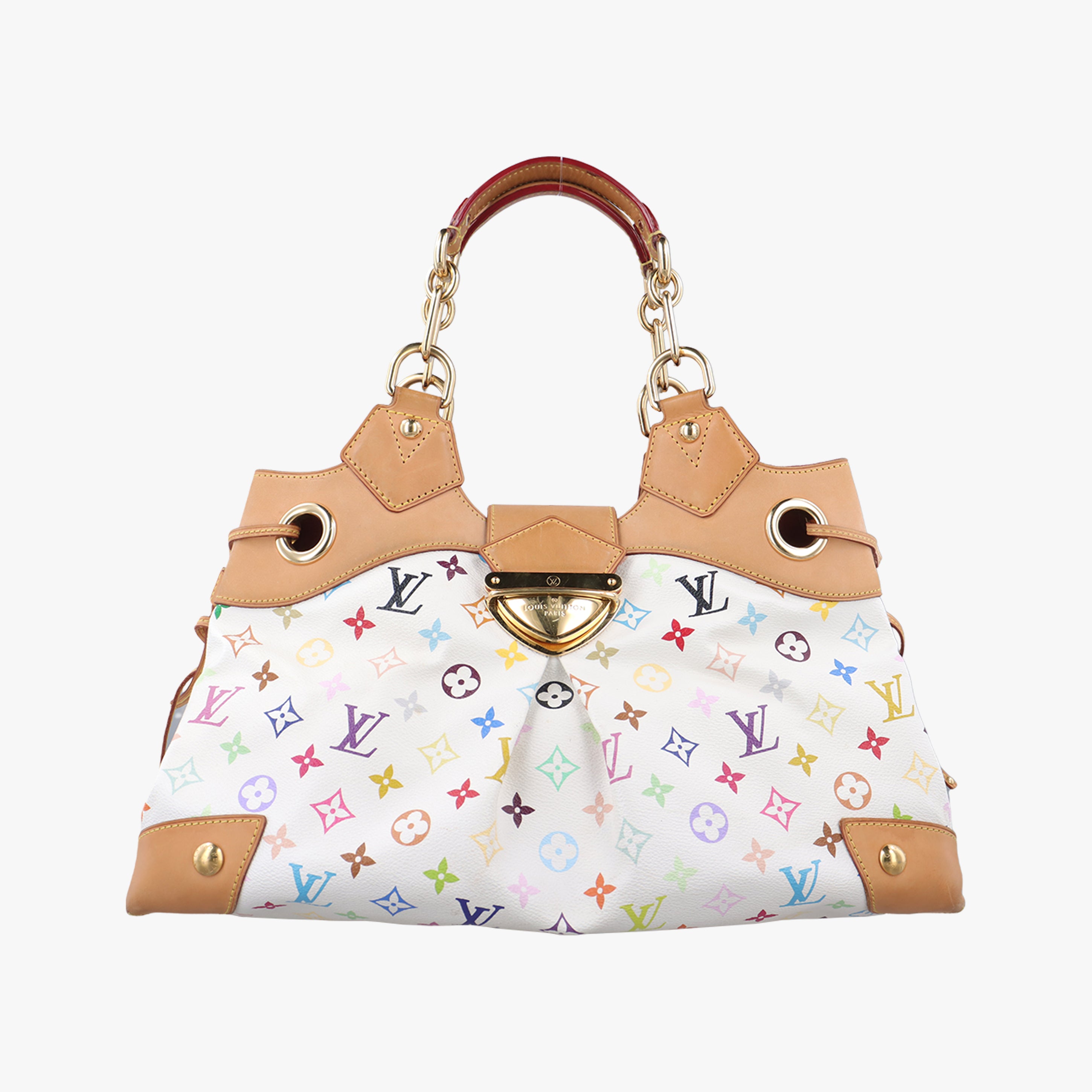 Secondhand Louis Vuitton URSULA white Monogram Multicolor M40123 handbag | stylenewstar