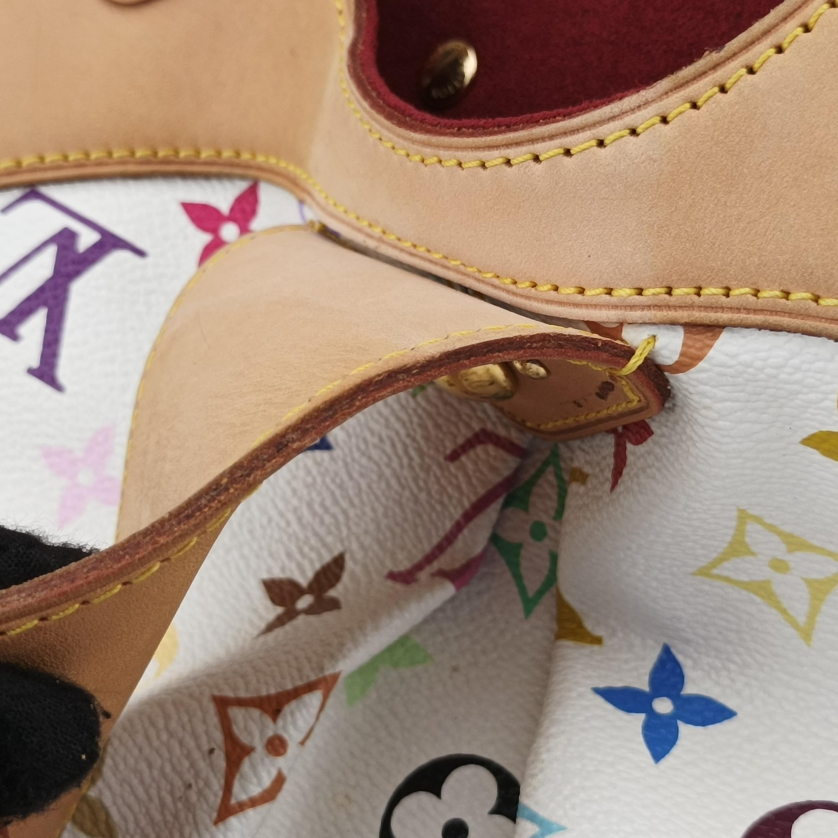 Secondhand Louis Vuitton URSULA white Monogram Multicolor M40123 handbag | stylenewstar