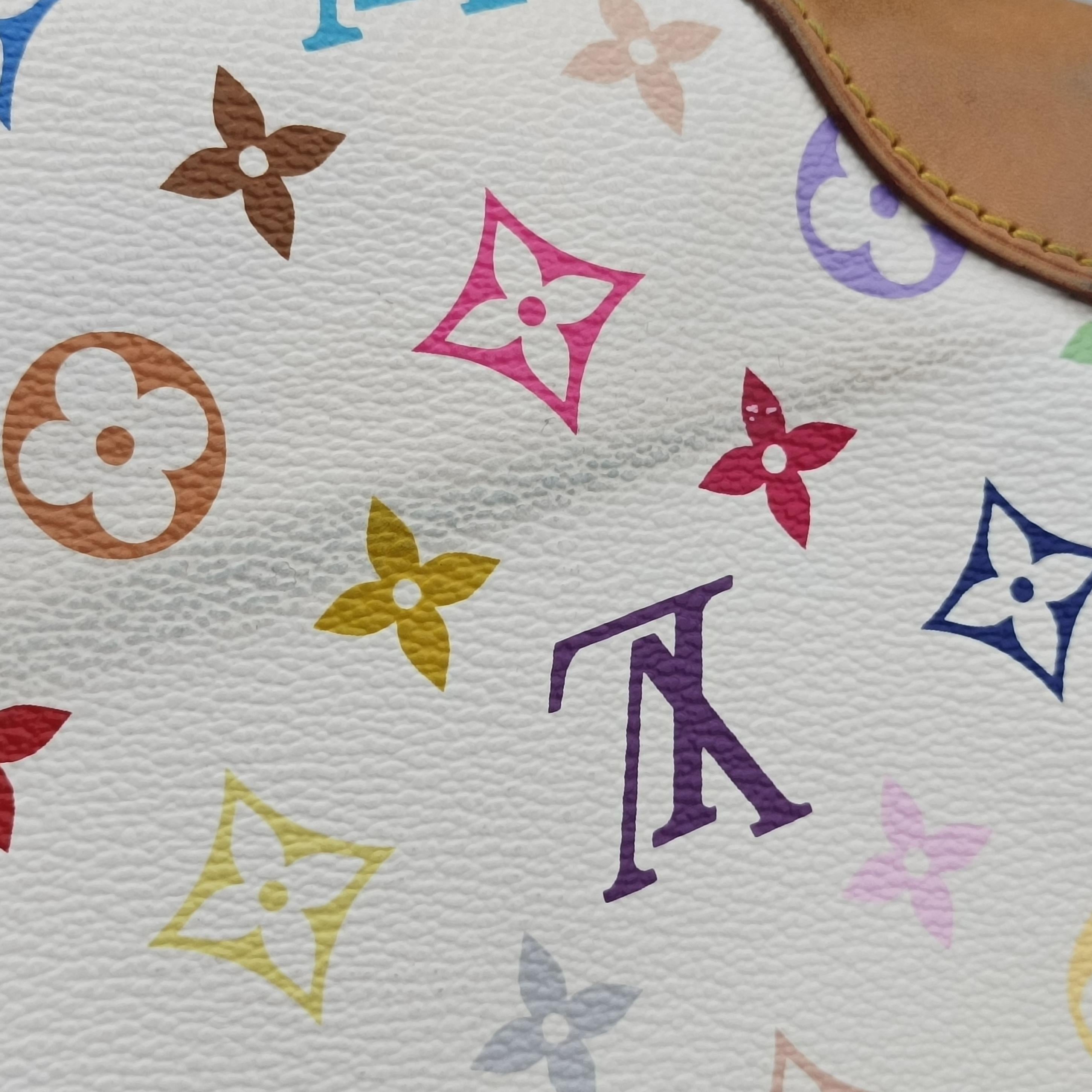 Secondhand Louis Vuitton URSULA white Monogram Multicolor M40123 handbag | stylenewstar