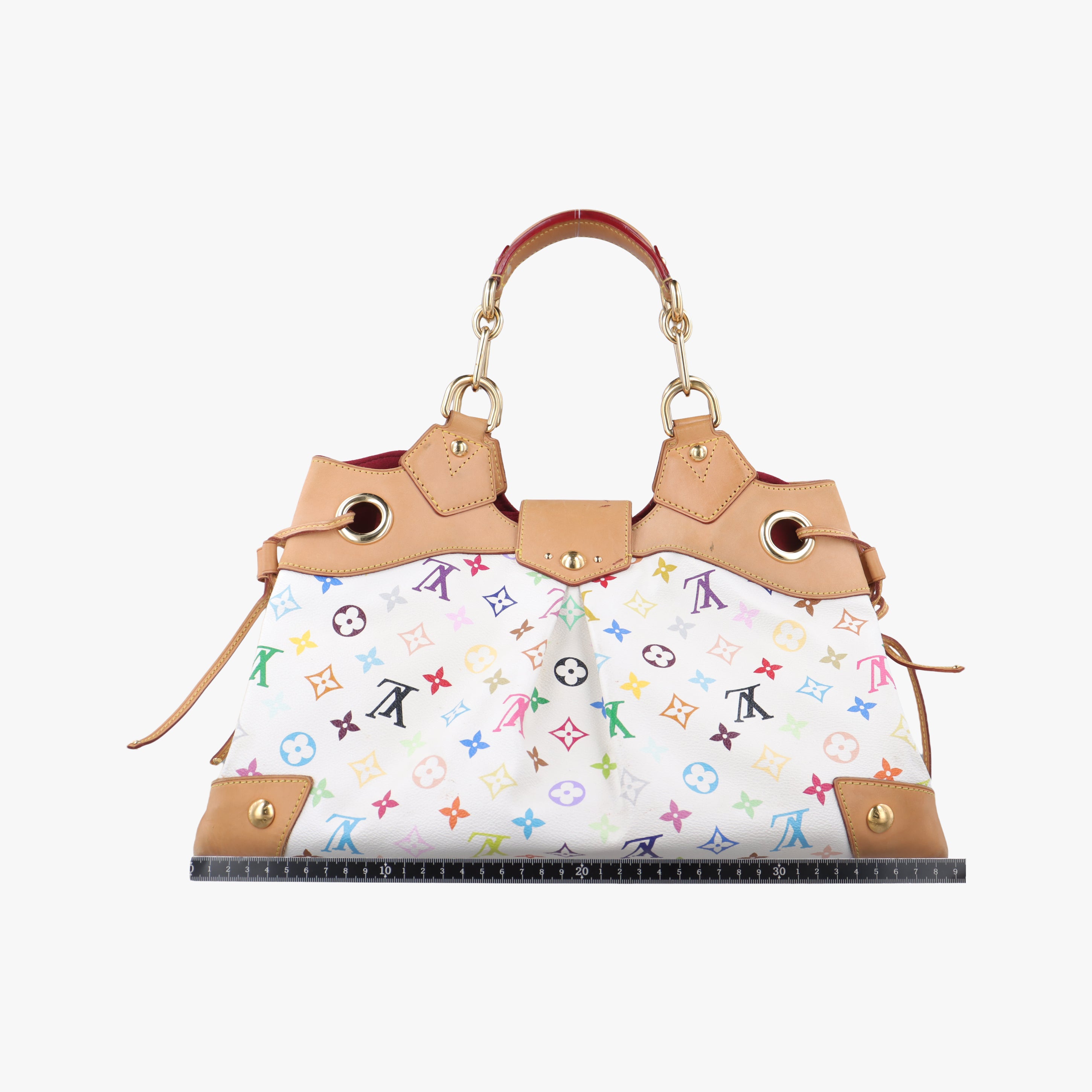 Secondhand Louis Vuitton URSULA white Monogram Multicolor M40123 handbag | stylenewstar