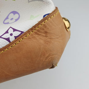 Secondhand Louis Vuitton URSULA white Monogram Multicolor M40123 handbag | stylenewstar