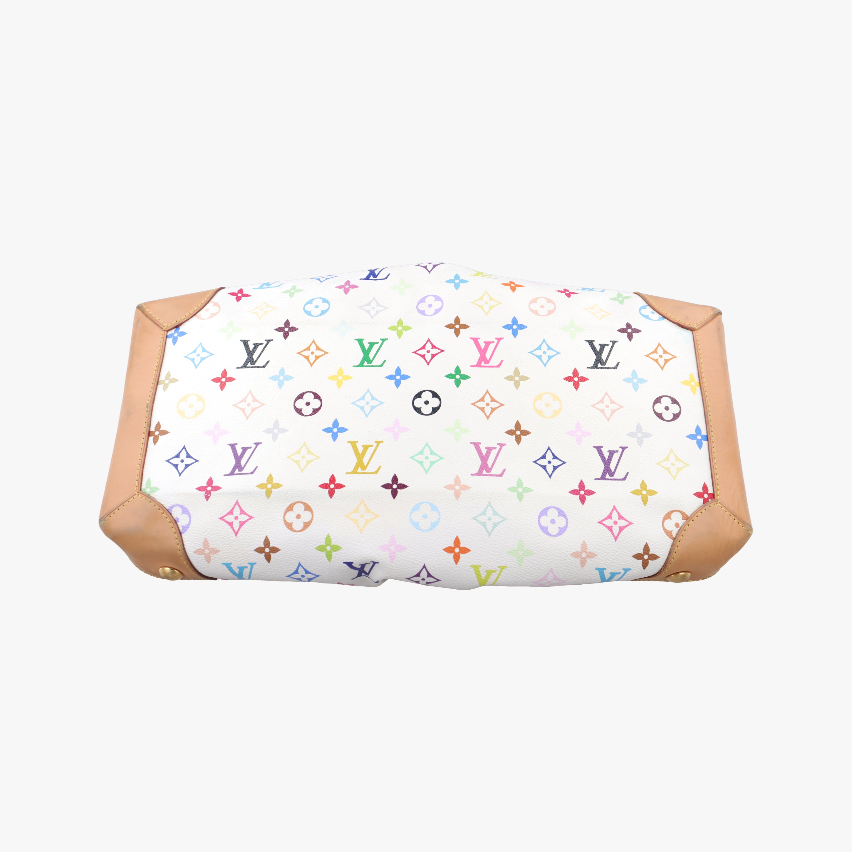 Secondhand Louis Vuitton URSULA white Monogram Multicolor M40123 handbag | stylenewstar