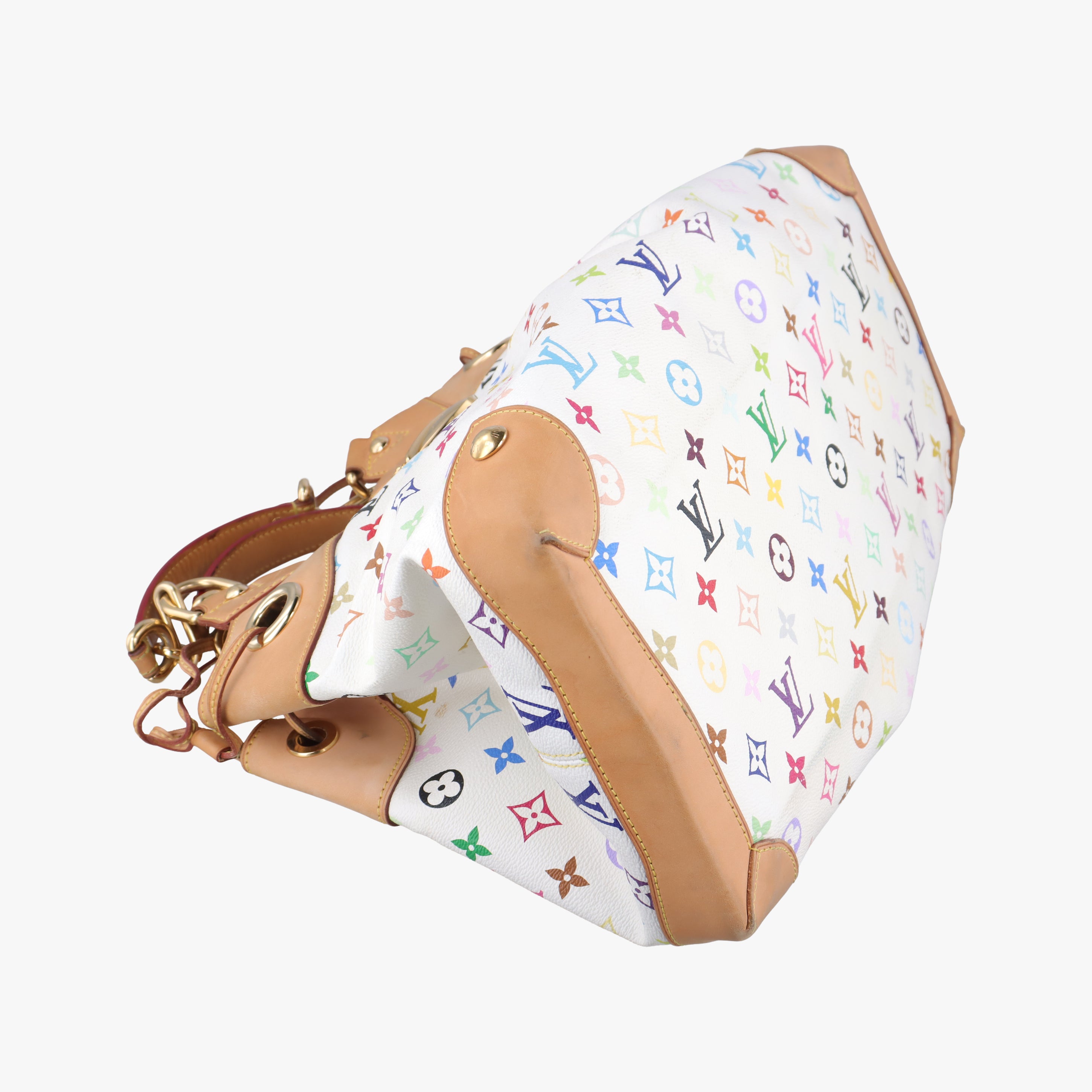 Secondhand Louis Vuitton URSULA white Monogram Multicolor M40123 handbag | stylenewstar