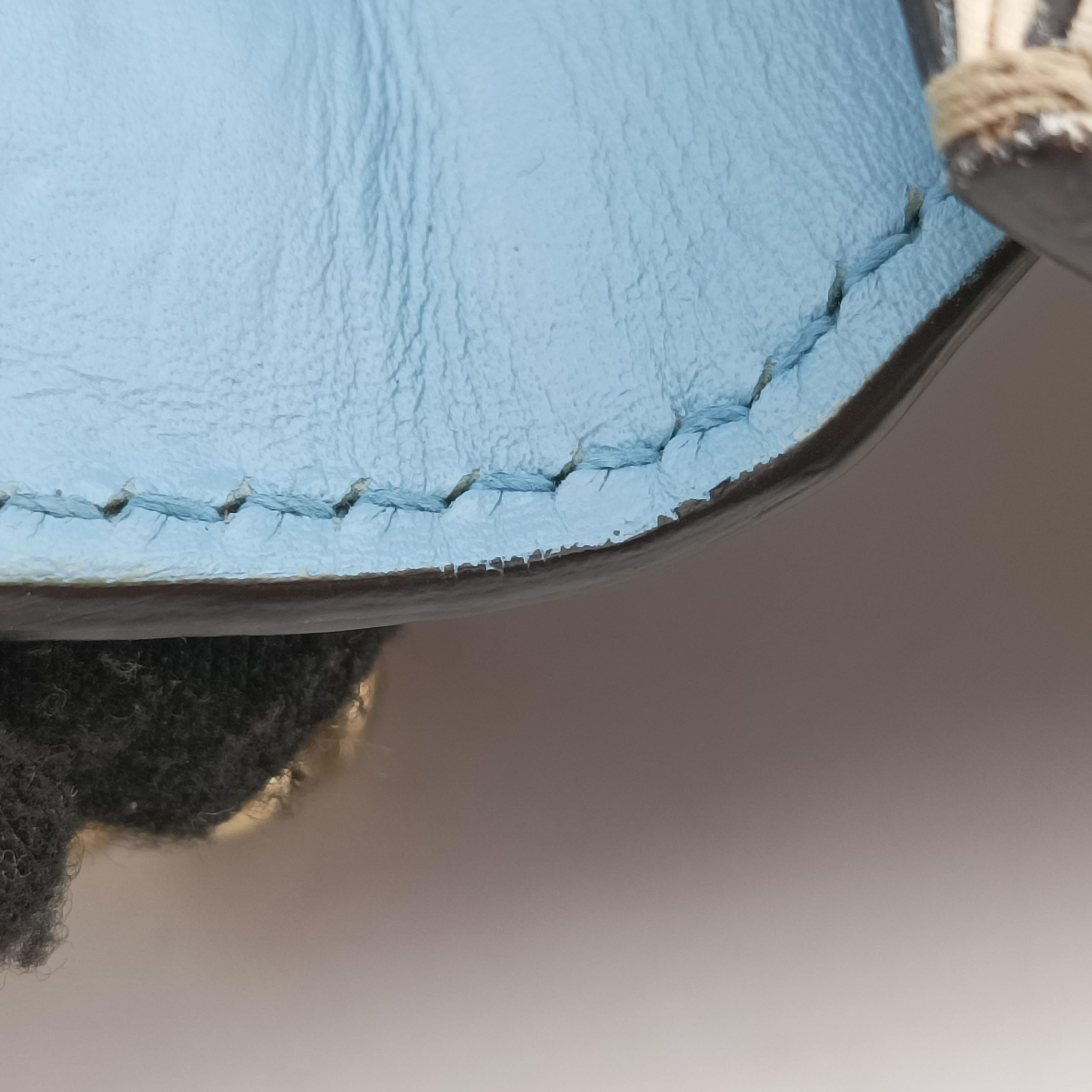 Pre-owned Gucci Padlock Beige x Blue x Multicolor PVC coated canvas 409487 shoulderbag | stylenewstar