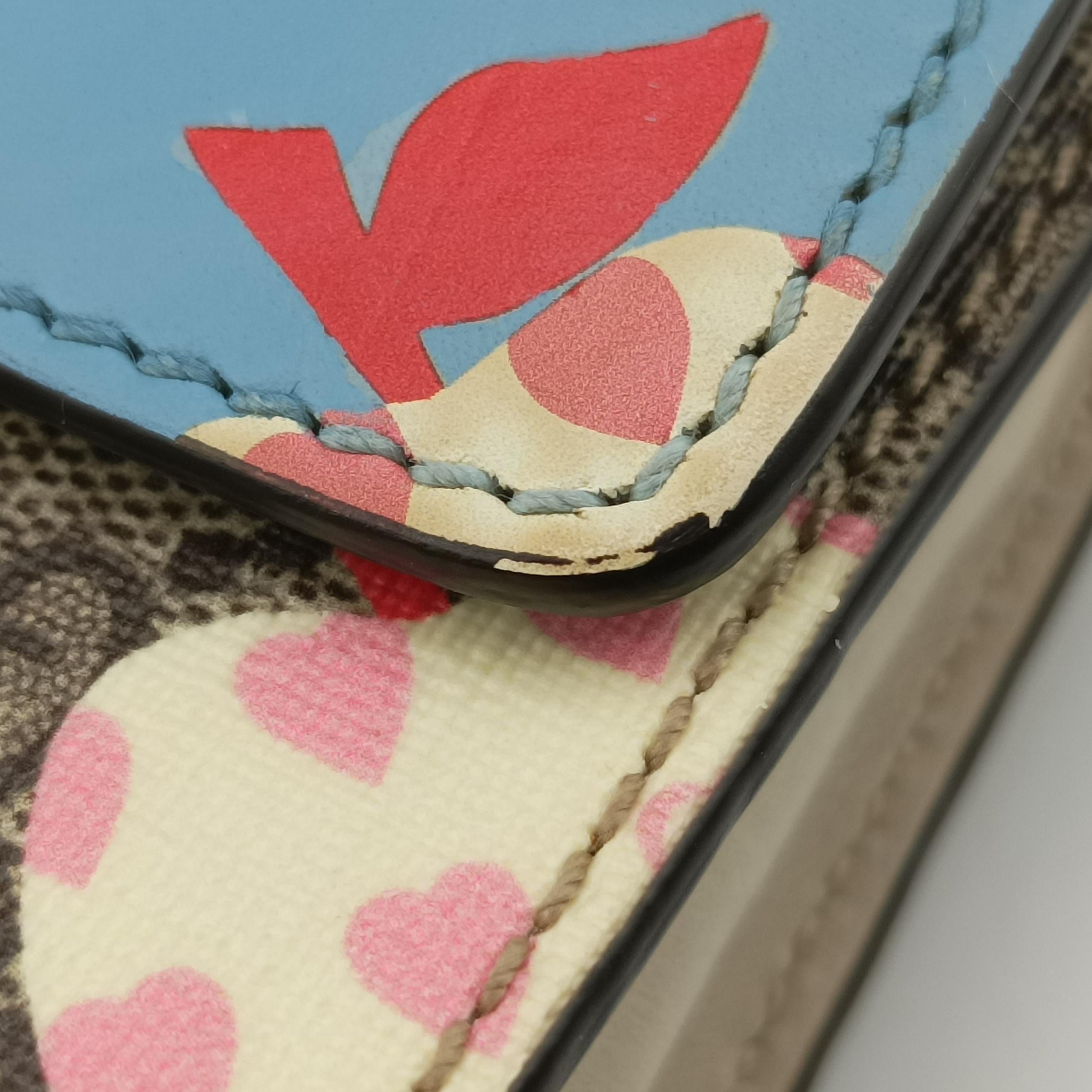 Pre-owned Gucci Padlock Beige x Blue x Multicolor PVC coated canvas 409487 shoulderbag | stylenewstar