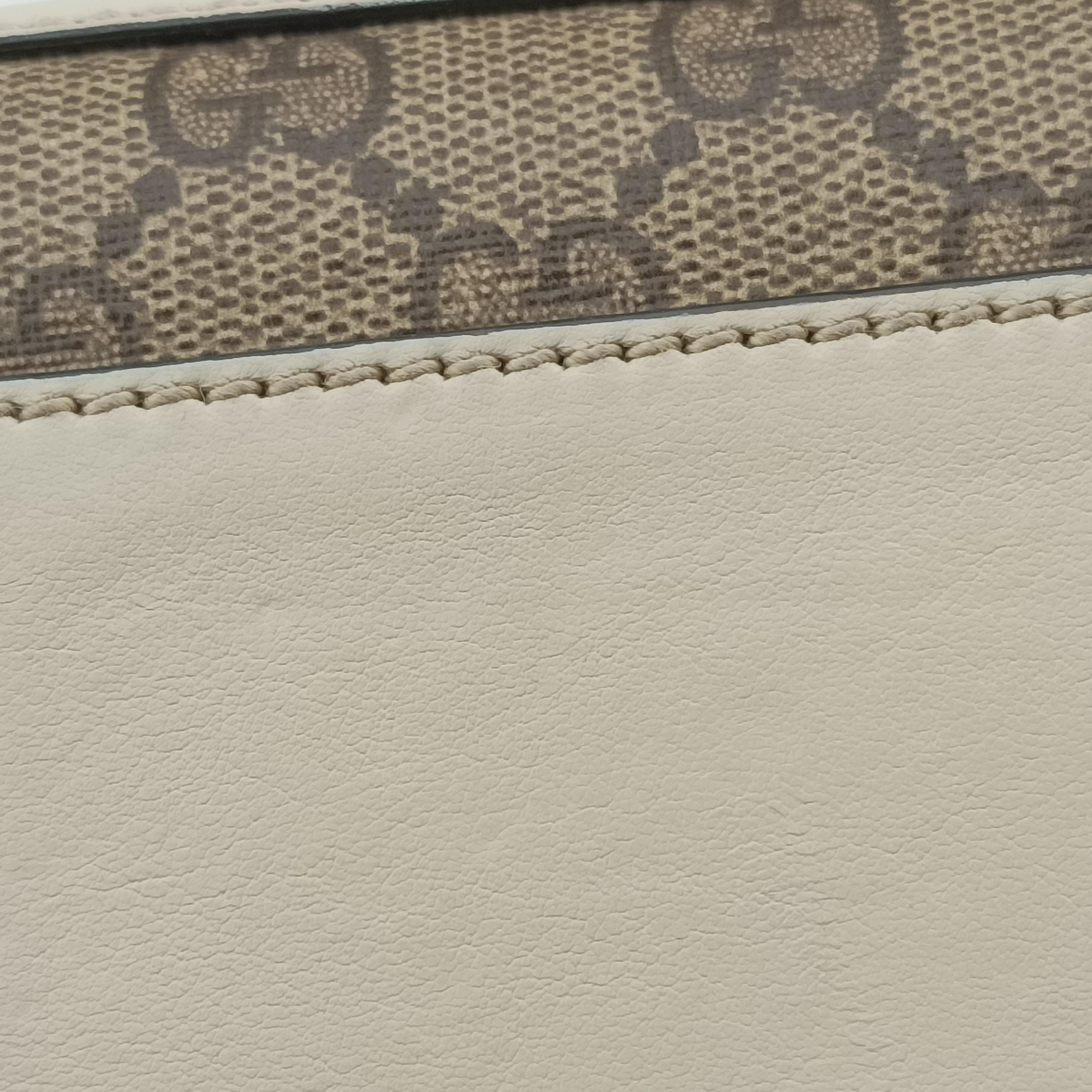 Pre-owned Gucci Padlock Beige x Blue x Multicolor PVC coated canvas 409487 shoulderbag | stylenewstar