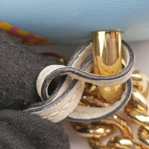 Pre-owned Gucci Padlock Beige x Blue x Multicolor PVC coated canvas 409487 shoulderbag | stylenewstar