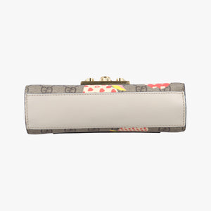 Pre-owned Gucci Padlock Beige x Blue x Multicolor PVC coated canvas 409487 shoulderbag | stylenewstar