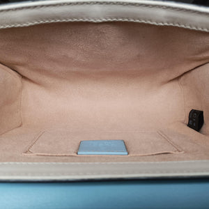 Pre-owned Gucci Padlock Beige x Blue x Multicolor PVC coated canvas 409487 shoulderbag | stylenewstar