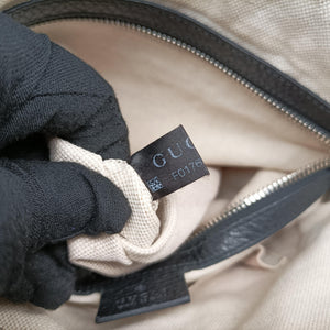 Pre-owned Gucci Interlocking G Logo Soho Messenger Black Leather 322059 shoulderbag | stylenewstar