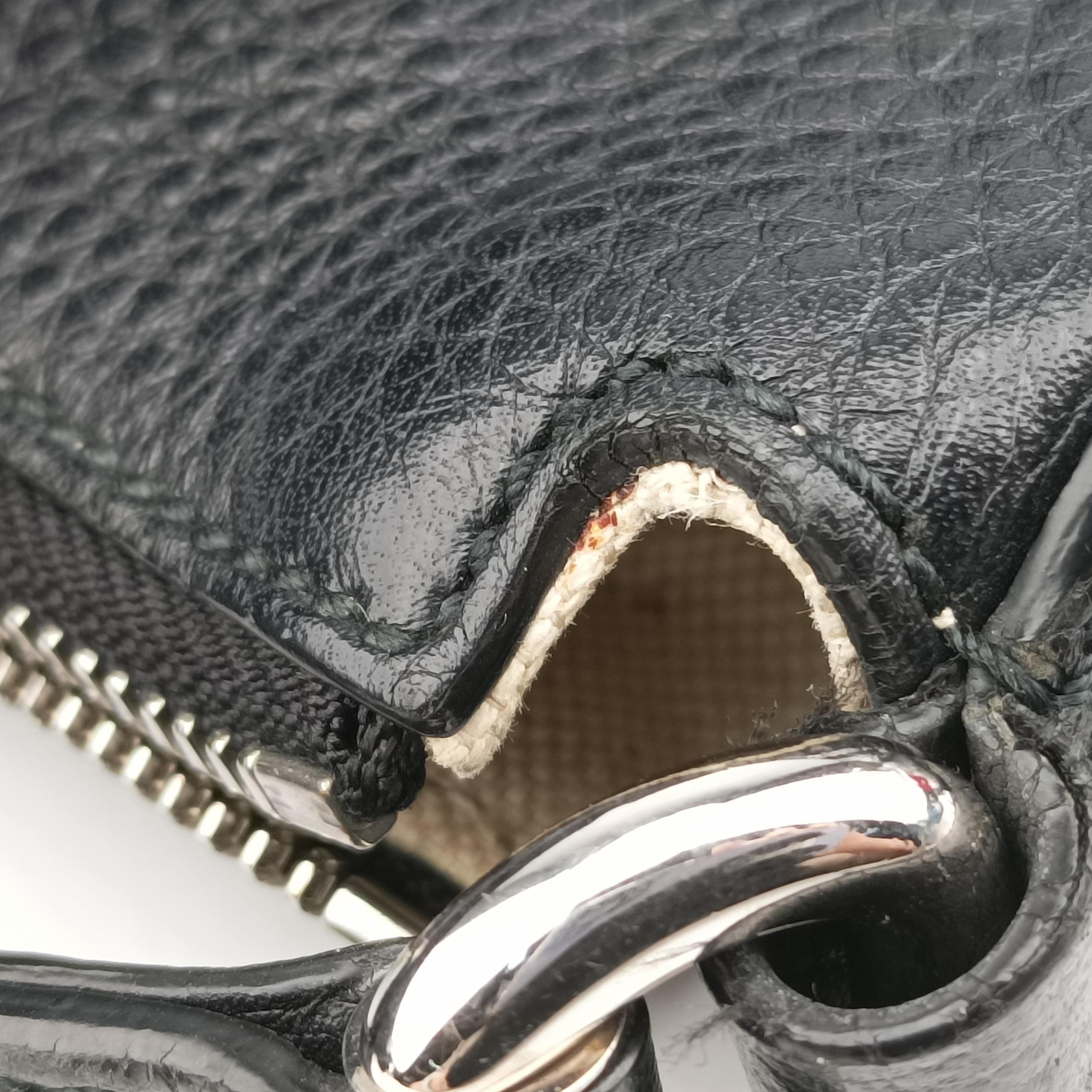 Pre-owned Gucci Interlocking G Logo Soho Messenger Black Leather 322059 shoulderbag | stylenewstar