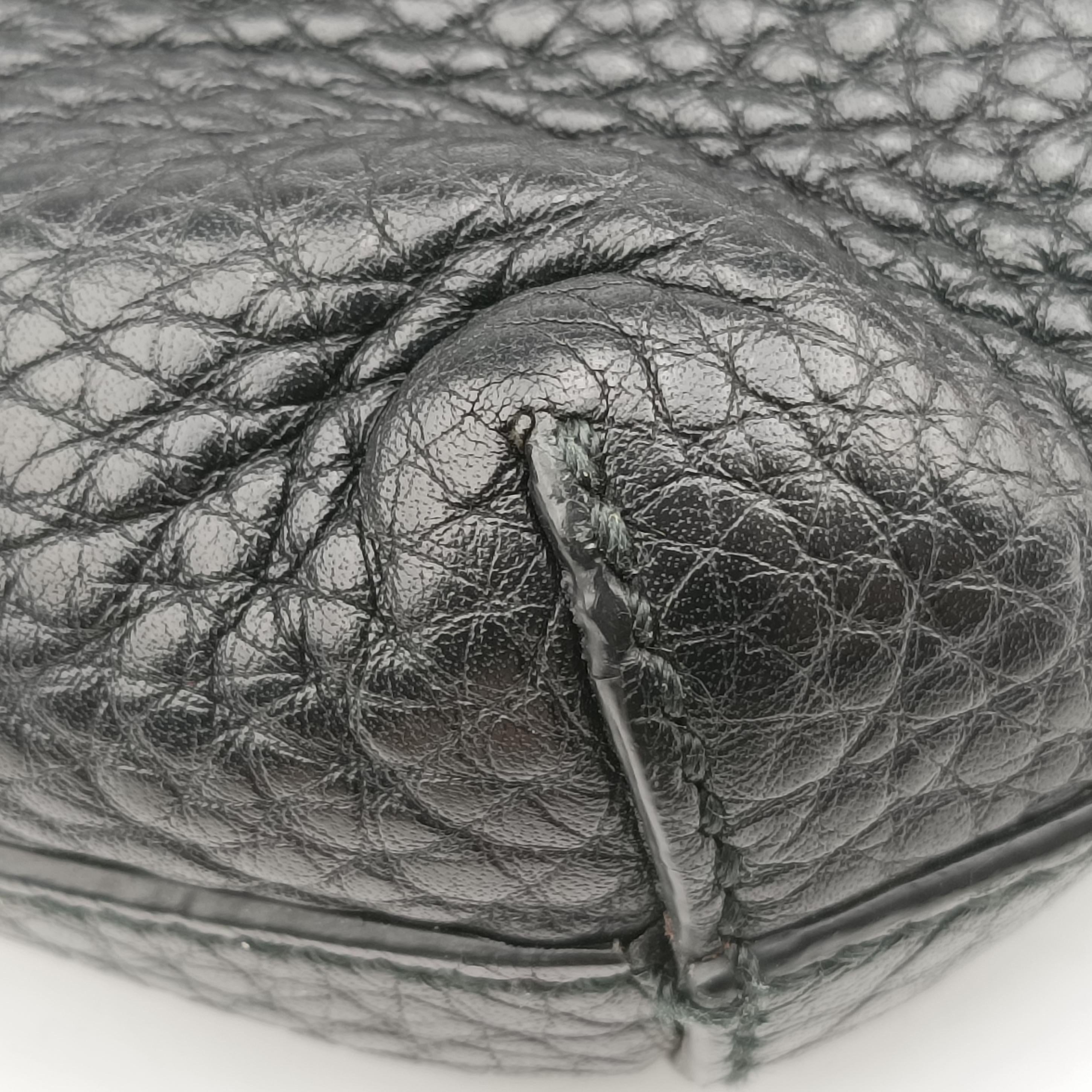 Pre-owned Gucci Interlocking G Logo Soho Messenger Black Leather 322059 shoulderbag | stylenewstar