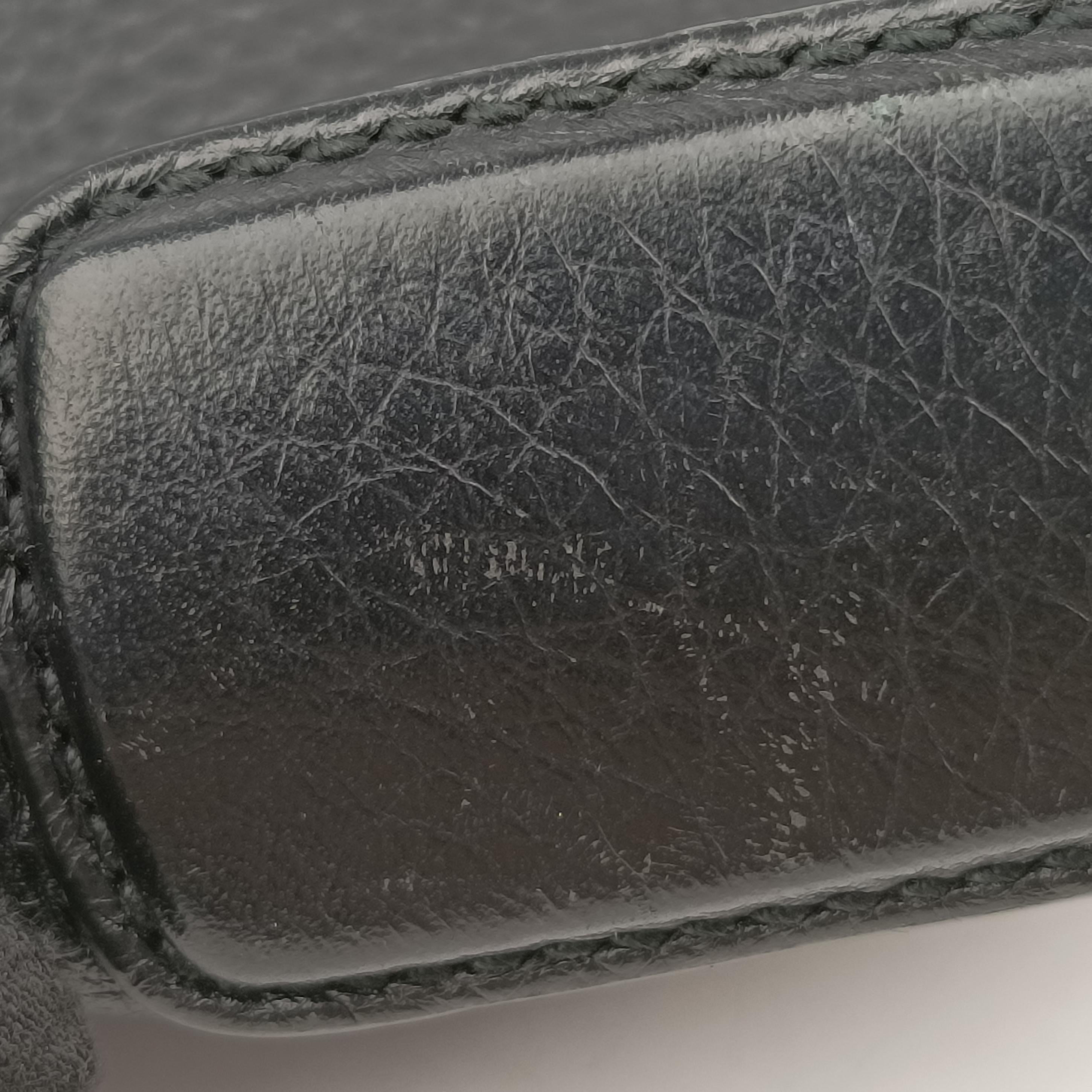 Pre-owned Gucci Interlocking G Logo Soho Messenger Black Leather 322059 shoulderbag | stylenewstar