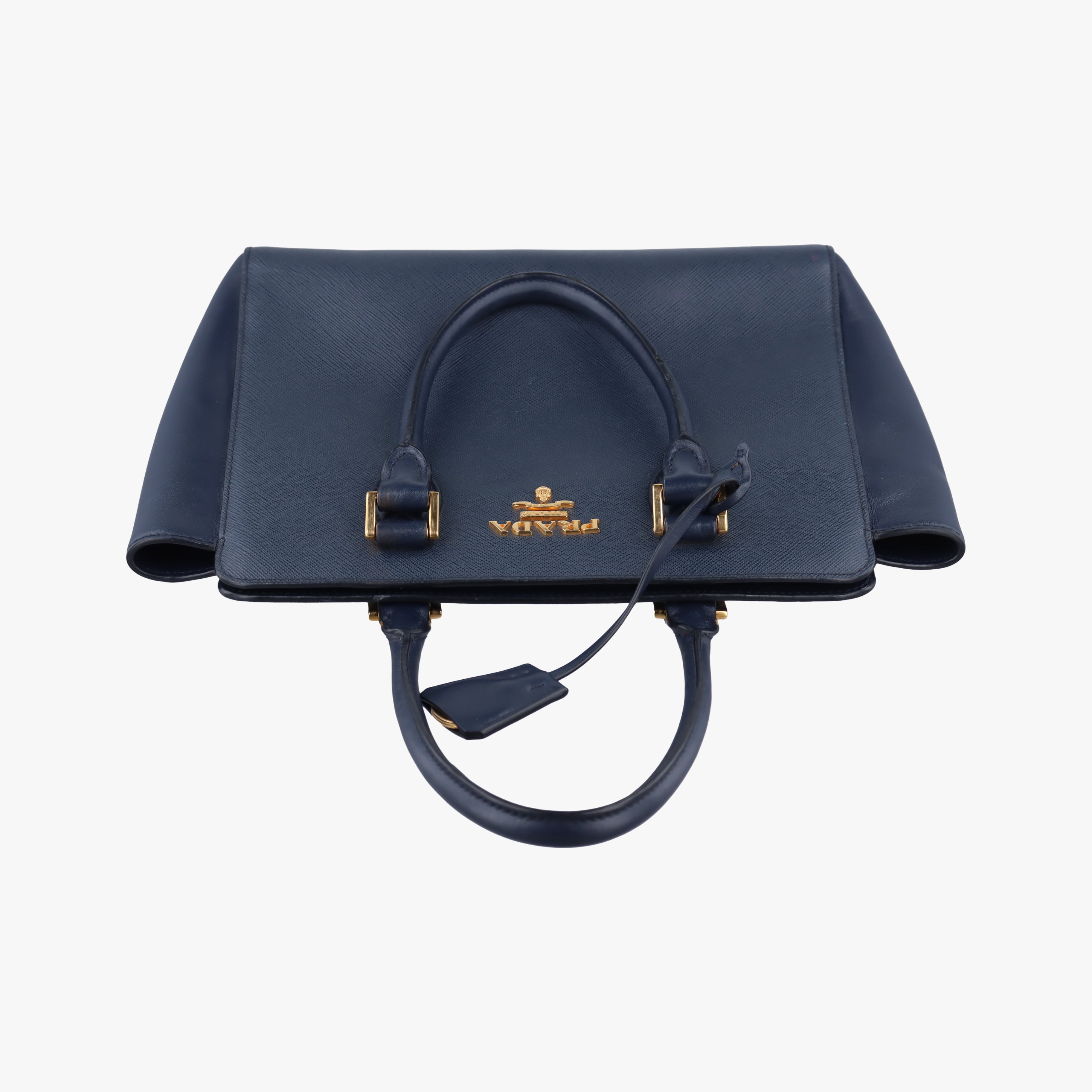 Secondhand Prada Monochrome Navy SAFFIANO Leather 1BA113 shoulderbag | stylenewstar