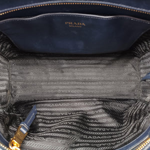 Secondhand Prada Monochrome Navy SAFFIANO Leather 1BA113 shoulderbag | stylenewstar