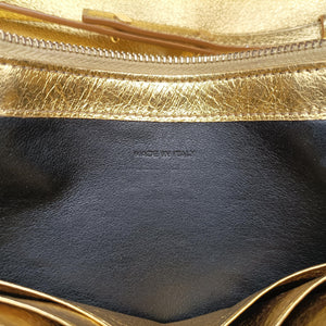 Pre-owned Yves Saint Laurent KATE Golden Leather 377829 shoulderbag | stylenewstar