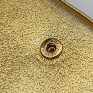 Pre-owned Yves Saint Laurent KATE Golden Leather 377829 shoulderbag | stylenewstar