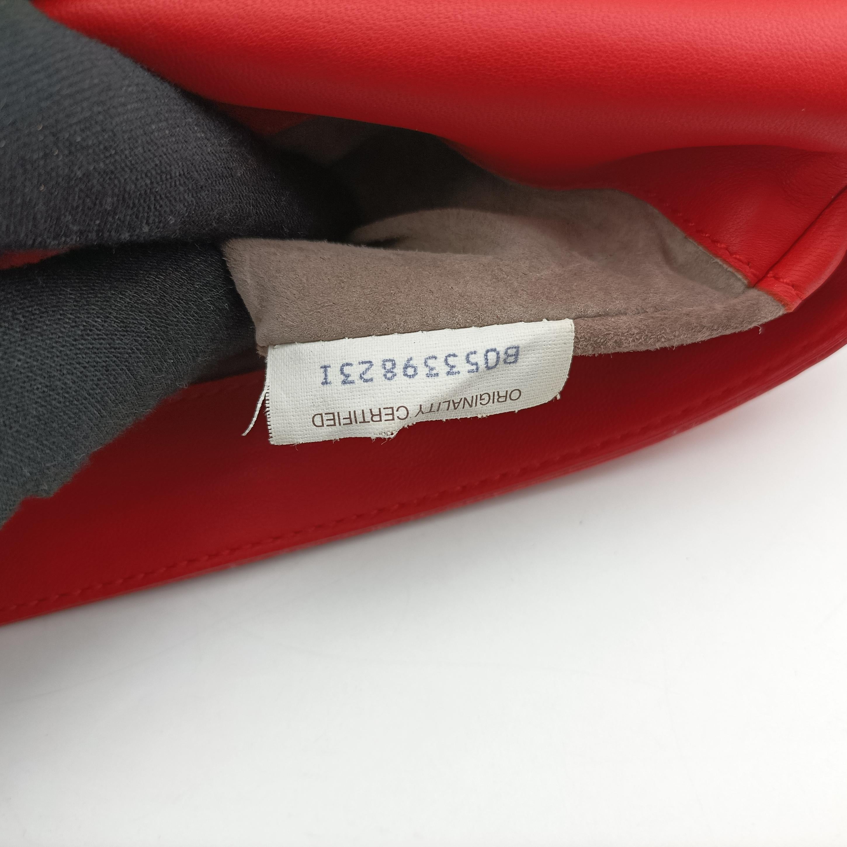 Pre-owned Bottega Veneta Intrecciato Nappa Rialto Red Leather  shoulderbag | stylenewstar