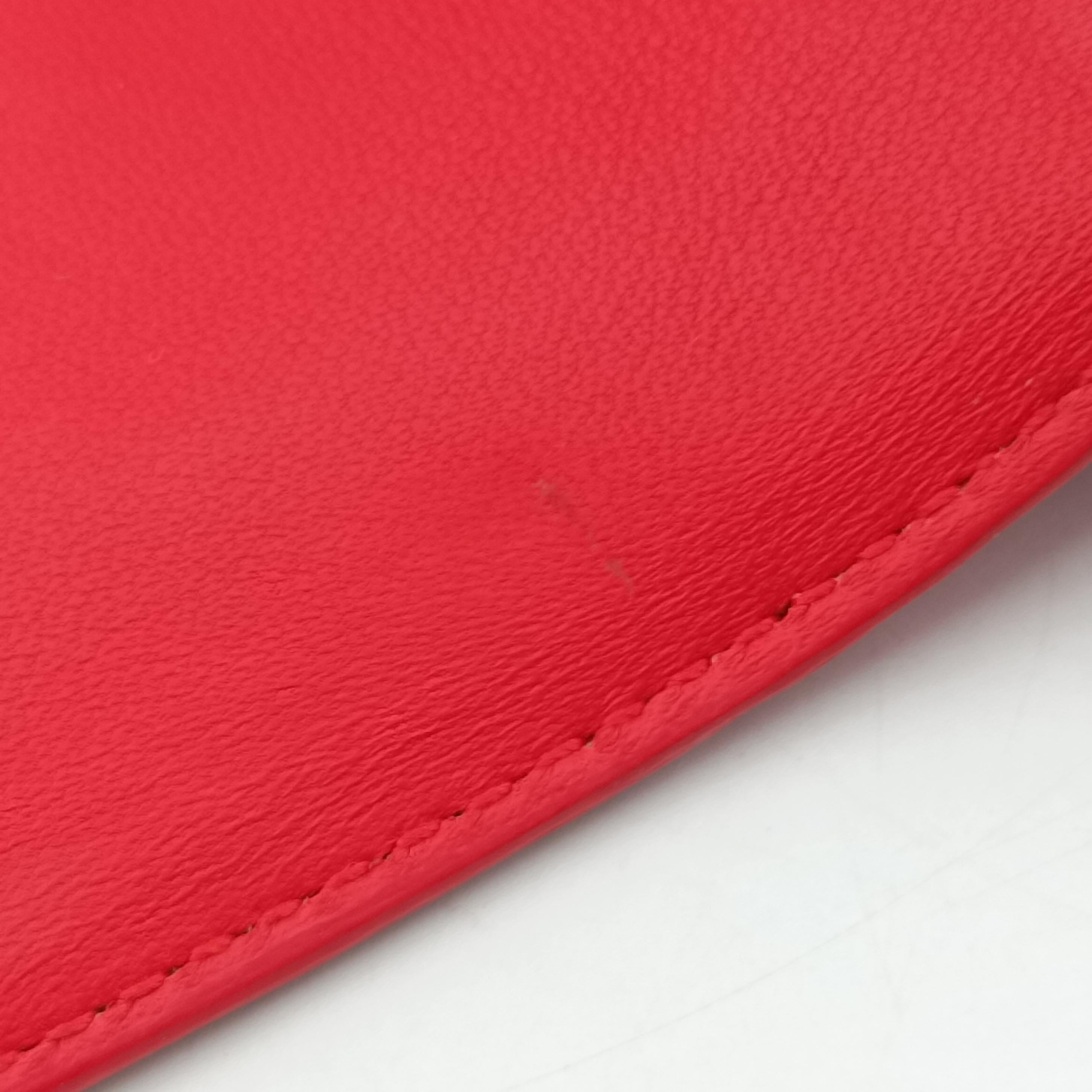 Pre-owned Bottega Veneta Intrecciato Nappa Rialto Red Leather  shoulderbag | stylenewstar