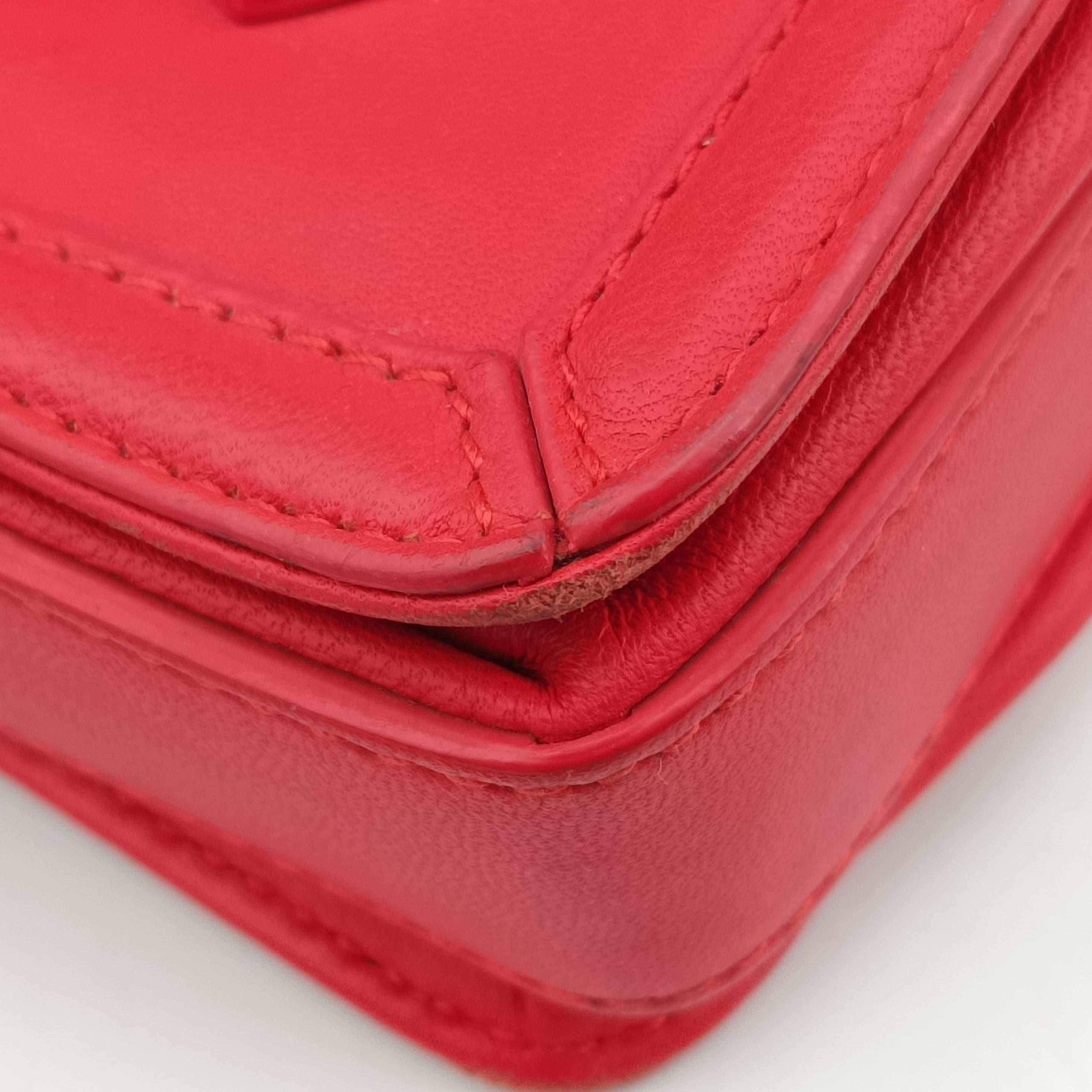 Pre-owned Bottega Veneta Intrecciato Nappa Rialto Red Leather  shoulderbag | stylenewstar