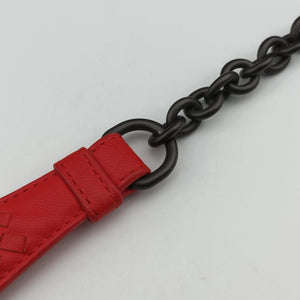 Pre-owned Bottega Veneta Intrecciato Nappa Rialto Red Leather  shoulderbag | stylenewstar