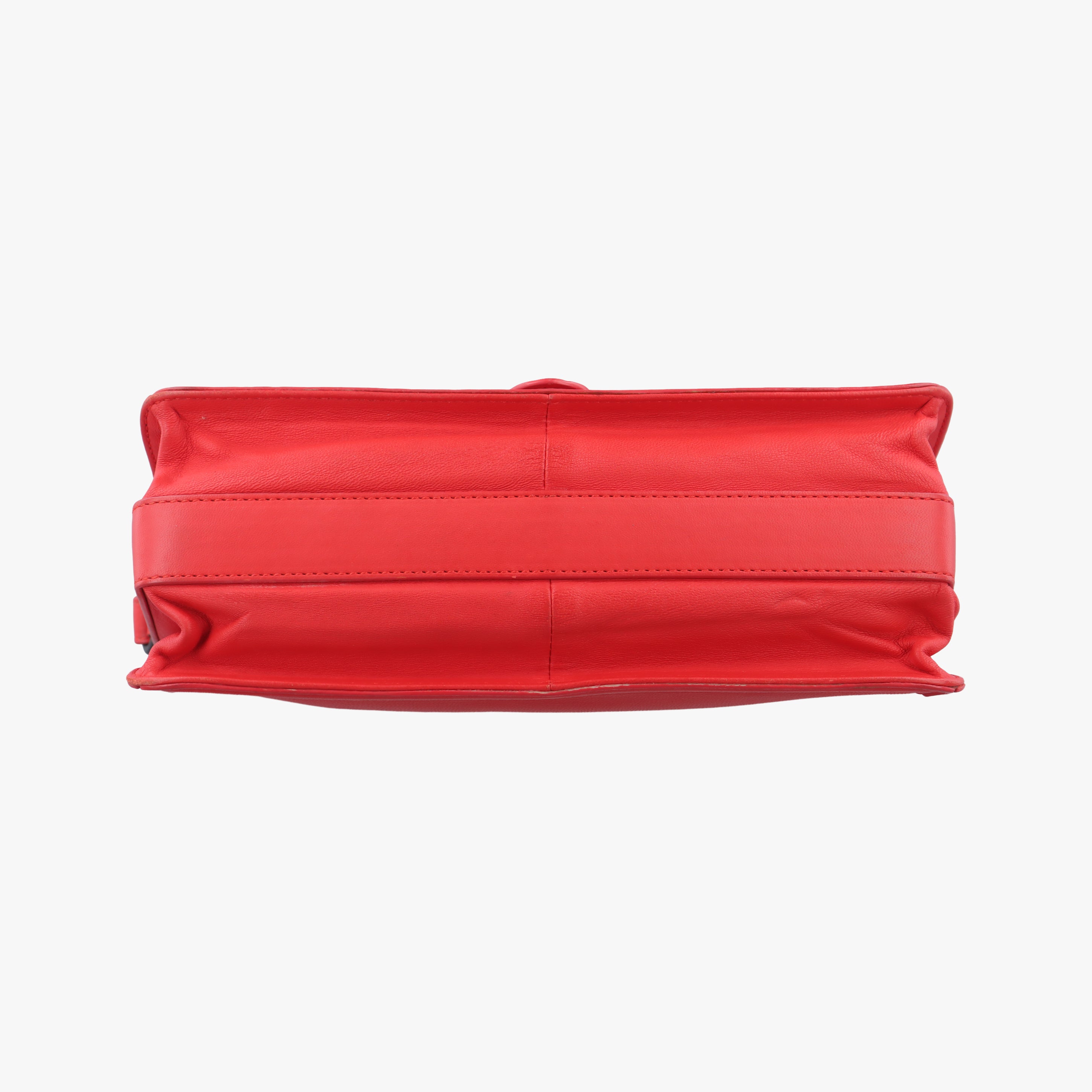 Pre-owned Bottega Veneta Intrecciato Nappa Rialto Red Leather  shoulderbag | stylenewstar